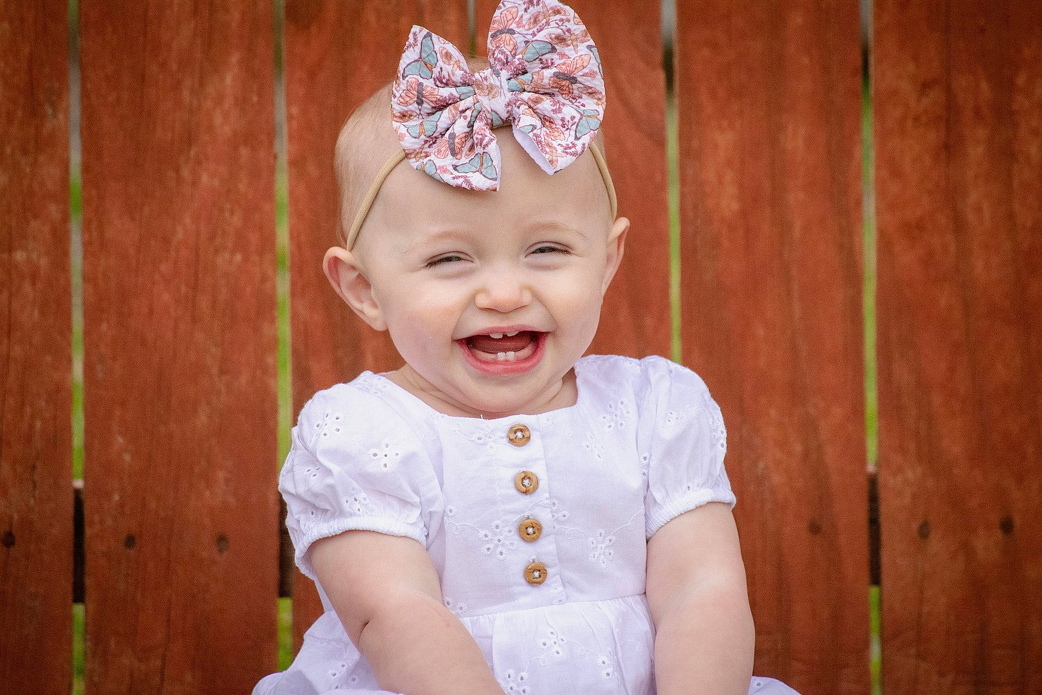 Austyn joined the competition — help win amazing prizes! baby, baby_toddler_clothing, child, clothing, crown, dress, embellishment, event, eye, face, facial_expression, fun, happy, headband, headpiece, headwear, jewellery, joy, person, pink