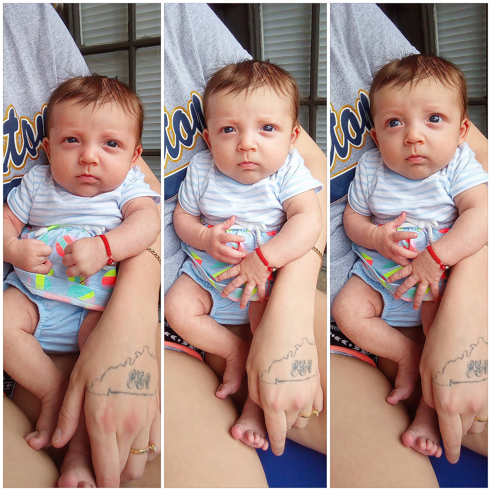 Gianna Willow is registered to the contest to win money with this photo: baby, baby_toddler_clothing, child, daughter, face, flesh, hand, happy, head, human, person, sibling, sitting, skin, smile, toddler