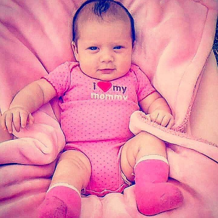 Lily joined the competition — help win amazing prizes! beauty, cheek, child, eye, face, finger, girl, hand, head, human_hair_color, infant, leg, lip, mouth, nose, person, pink, purple, skin, smile