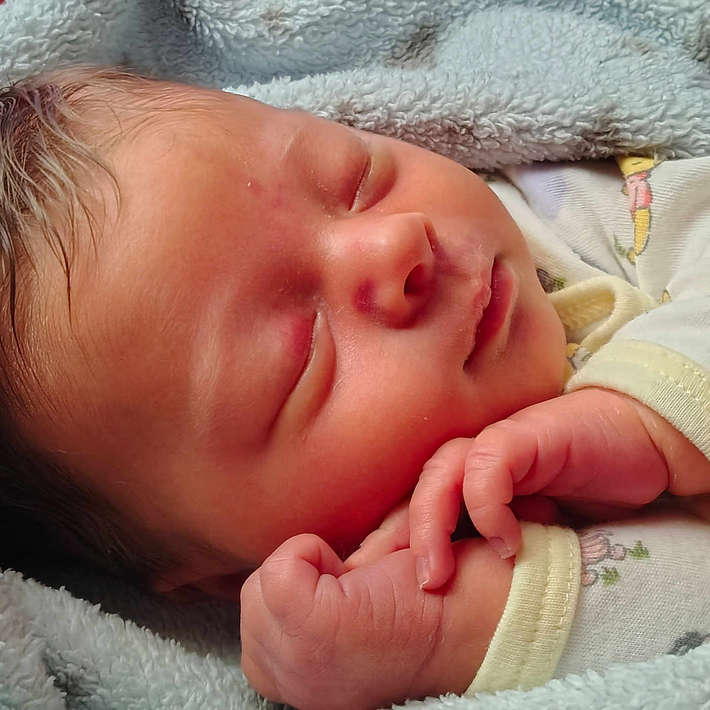 Landon joined the competition — help win amazing prizes! newborn, baby, sleeping, blanket, infant, closeup, soft, hands, face, peaceful, cute, skin, cozy, child, portrait, rest, toddler, clothing, warm, bedtime