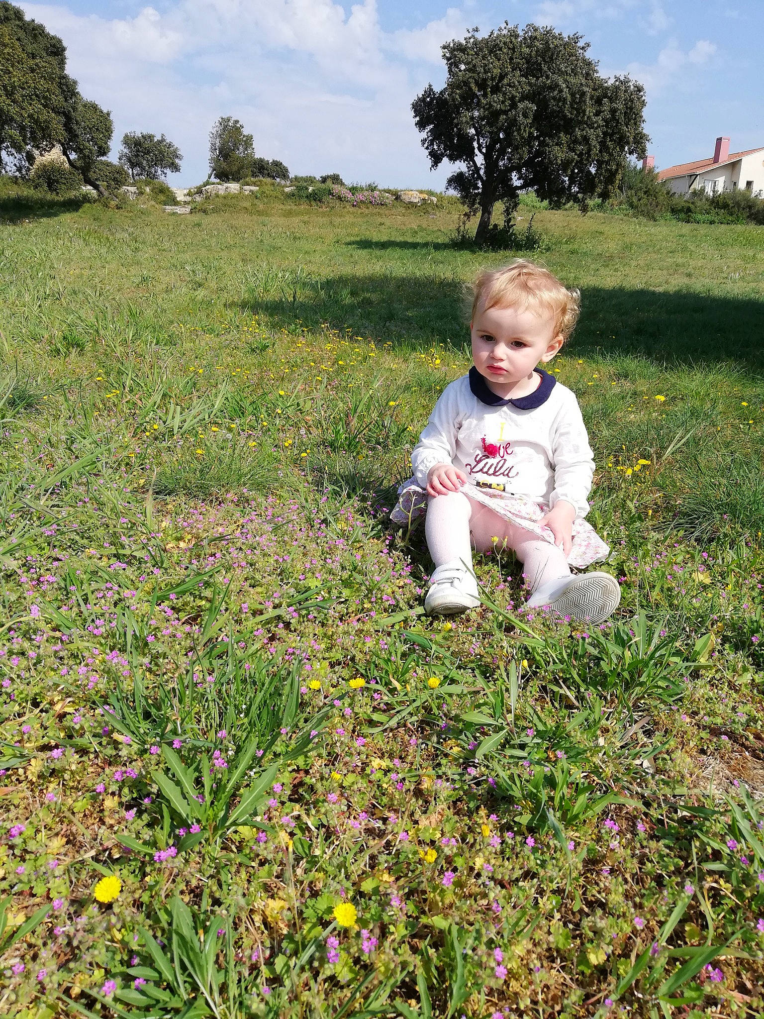 élèna a rejoint le concours — aidez-le/la à gagner de superbes lots ! child, farm, flower, grass, grass_family, groundcover, leaf, meadow, person, plant, play, soil, spring, toddler, vacation, wildflower