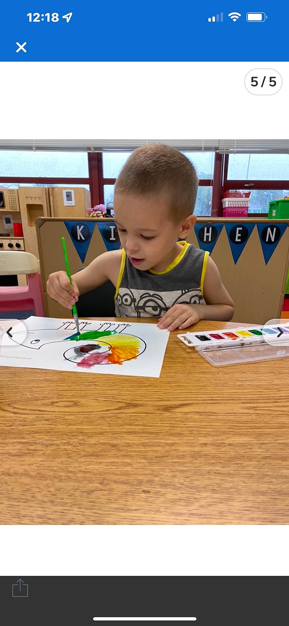 Golan joined the competition — help win amazing prizes! baby, chair, child, child_art, desk, education, flooring, fun, kindergarten, learning, leisure, person, play, recreation, room, sharing, t_shirt, table, toddler, visual_arts