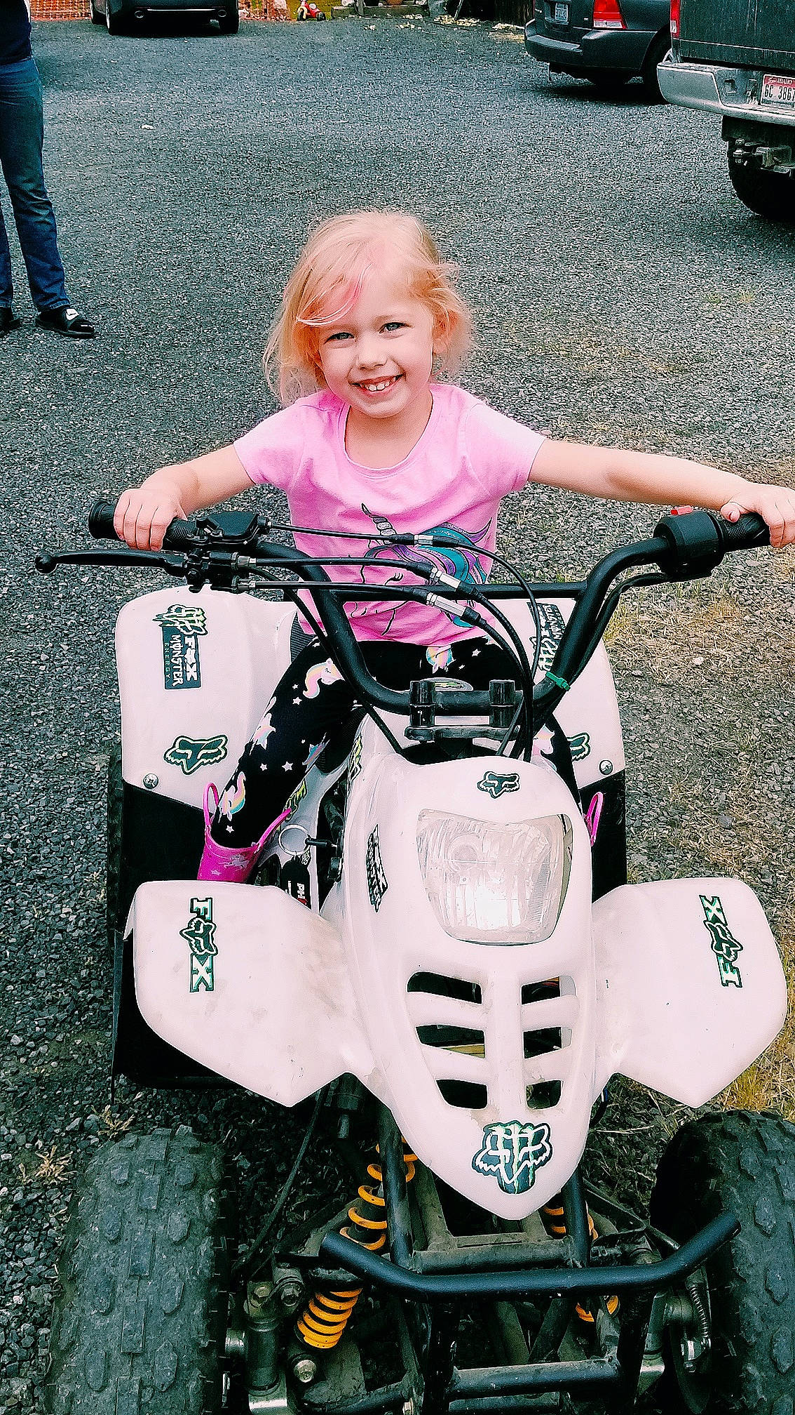 Charlee joined the competition — help win amazing prizes! automotive_design, car, joy, motor_vehicle, person, pink, product, scooter, vehicle