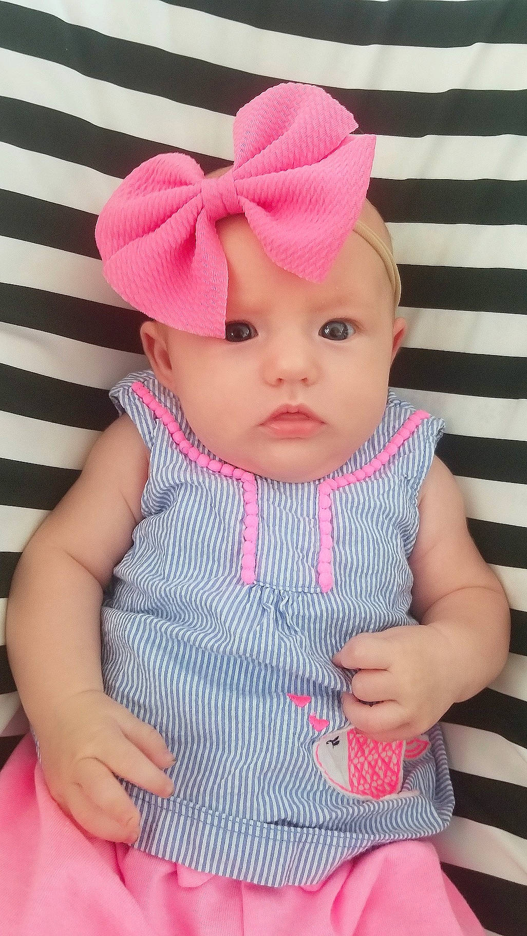 Emmalyn joined the competition — help win amazing prizes! baby, baby_toddler_clothing, cap, child, clothing, costume_accessory, design, ear, fashion_accessory, hair_accessory, hat, headgear, headwear, pattern, person, pink, sun_hat, toddler
