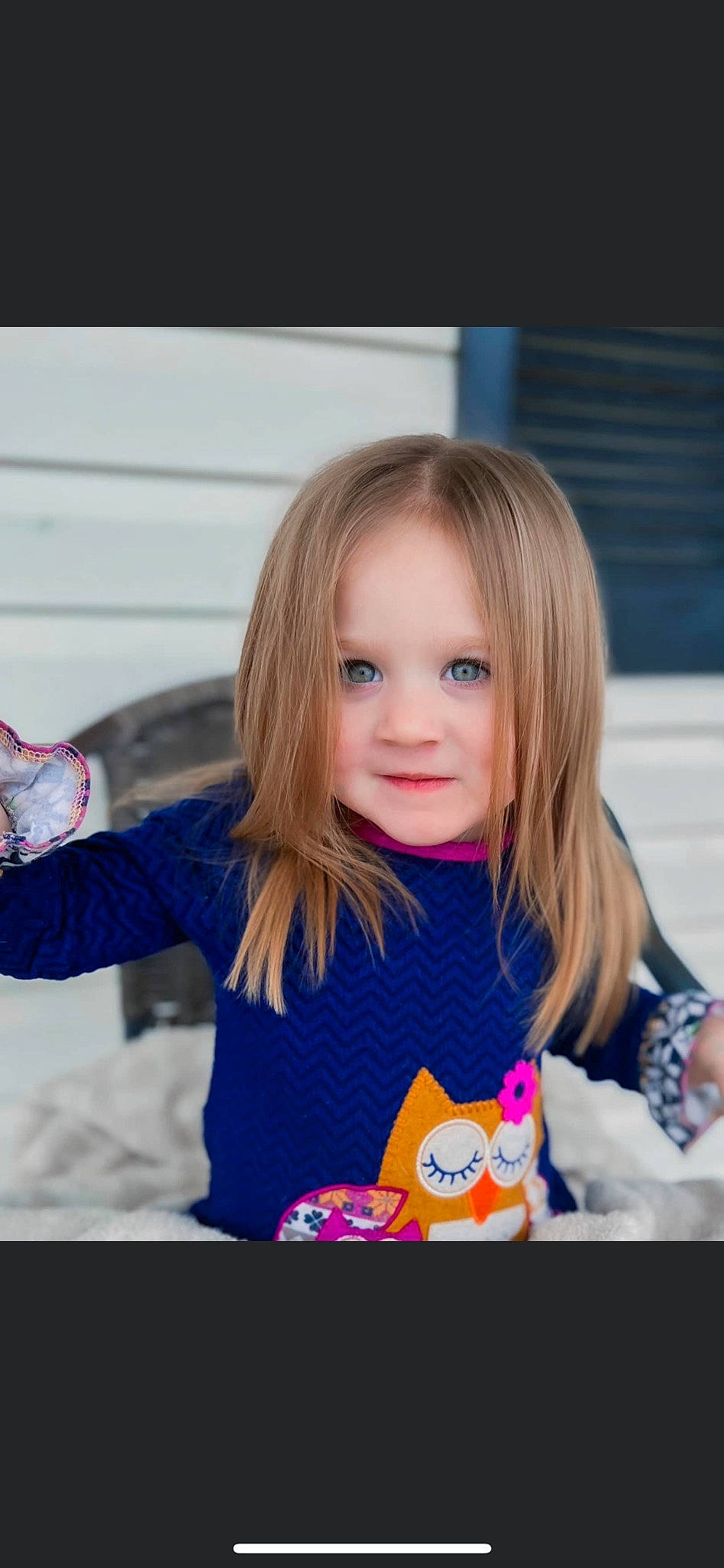 Kyleigh joined the competition — help win amazing prizes! baby_toddler_clothing, blond, child, electric_blue, event, eyelash, fun, happy, holiday, pattern, person, play, portrait_photography, recreation, sitting, sleeve, smile, t_shirt, toddler, top