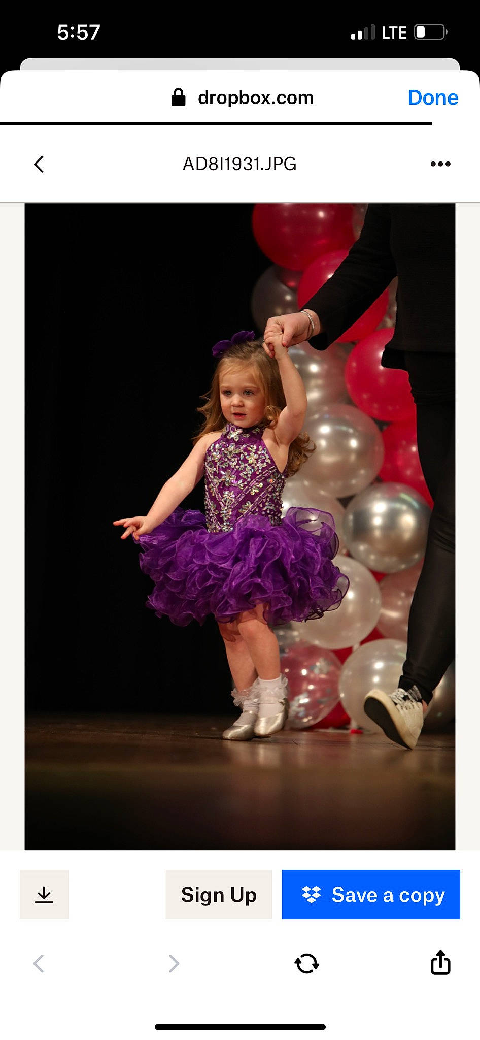 Kyleigh joined the competition — help win amazing prizes! baby_toddler_clothing, balloon, beauty, child, dance, dress, entertainment, event, fashion_design, flash_photography, fun, gesture, happy, magenta, party_supply, performing_arts, person, pink, purple, toddler