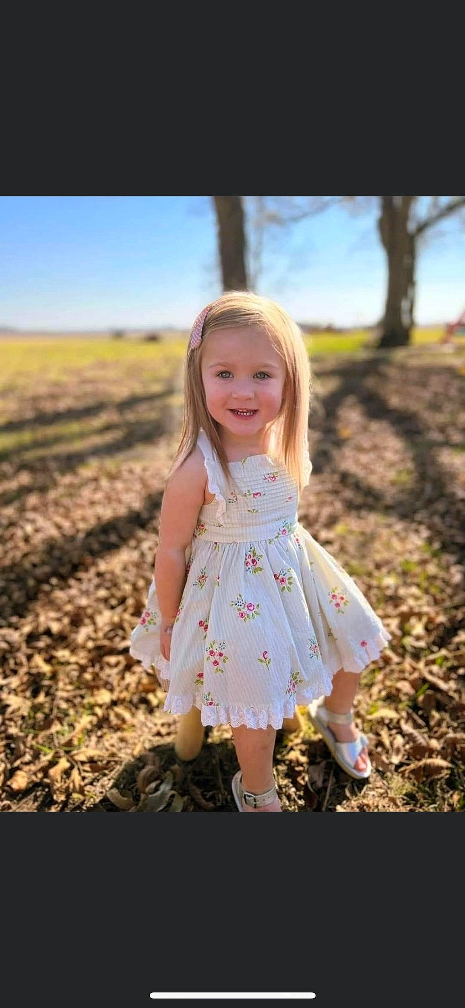 Kyleigh joined the competition — help win amazing prizes! beauty, child, dress, flash_photography, grass, grassland, happy, joy, mammal, natural_landscape, nature, people_in_nature, person, plant, skin, sky, smile, summer, sunlight, toddler
