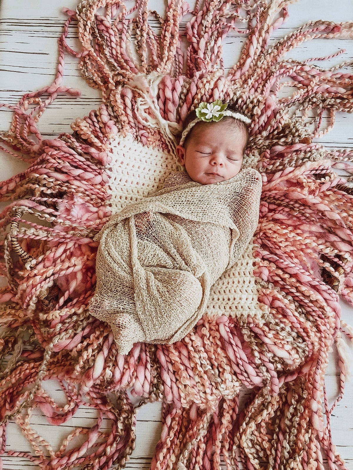 Kairi joined the competition — help win amazing prizes! art, child, crochet, knitting, lace, needlework, outerwear, pattern, peach, person, plant, sweater, textile, thread, tree, wool, woolen