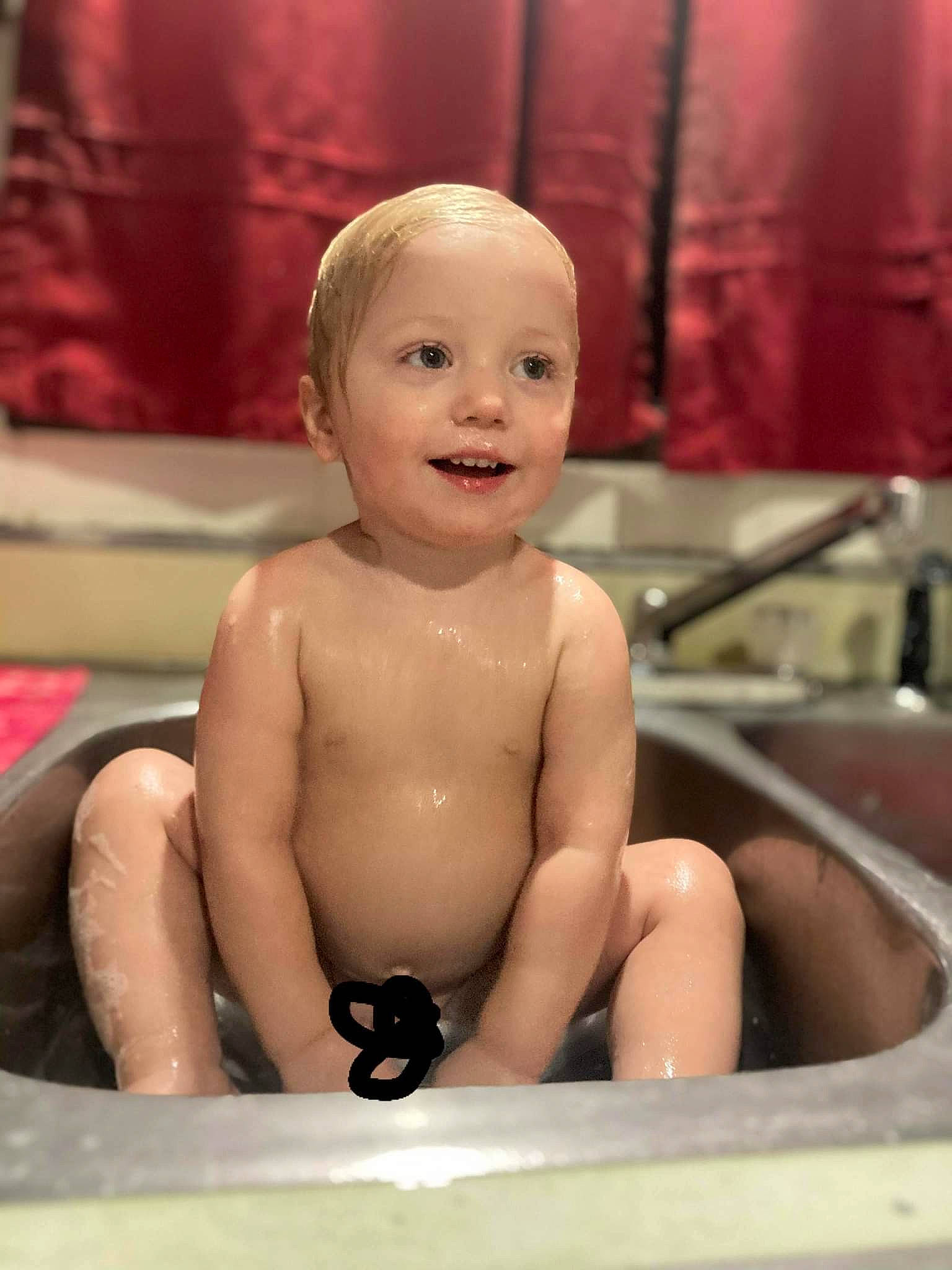Atreyu joined the competition — help win amazing prizes! baby, baby_bathing, bathing, cheek, chest, eye, eyebrow, finger, fun, happy, human_body, iris, lip, mouth, muscle, person, product, skin, smile, toddler