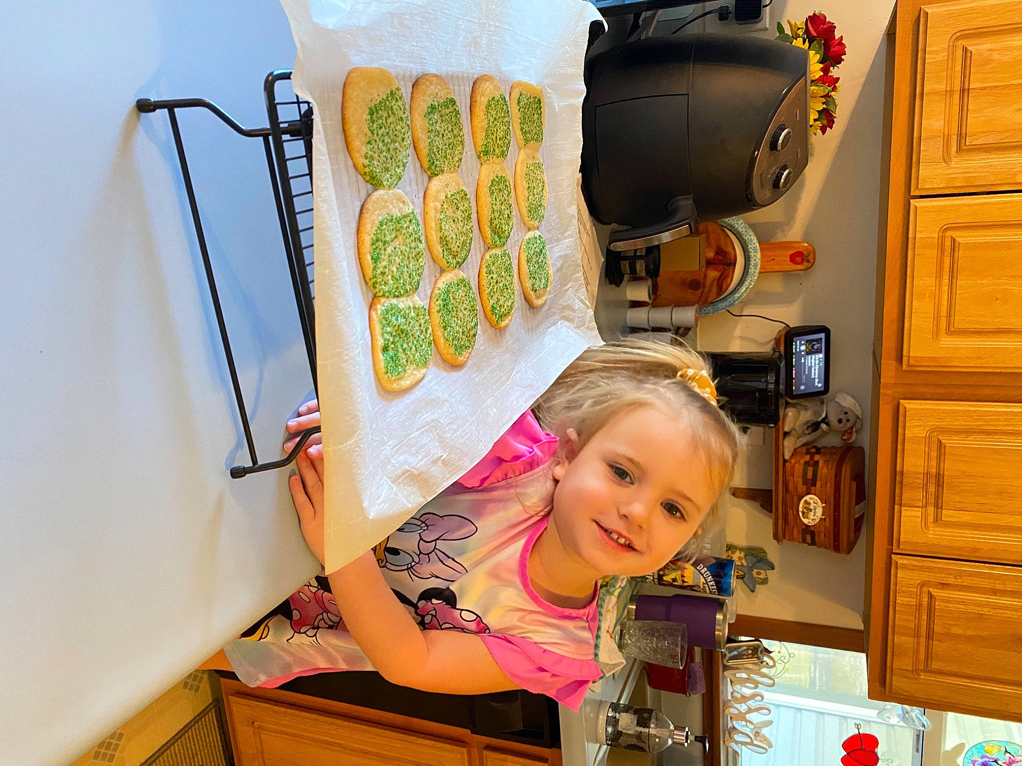 Chandler joined the competition — help win amazing prizes! backpack, cabinetry, chest_of_drawers, child, drawer, eyewear, fun, home_appliance, house, joy, kitchen, kitchen_appliance, luggage_and_bags, major_appliance, orange, person, room, smile, sunglasses, tableware