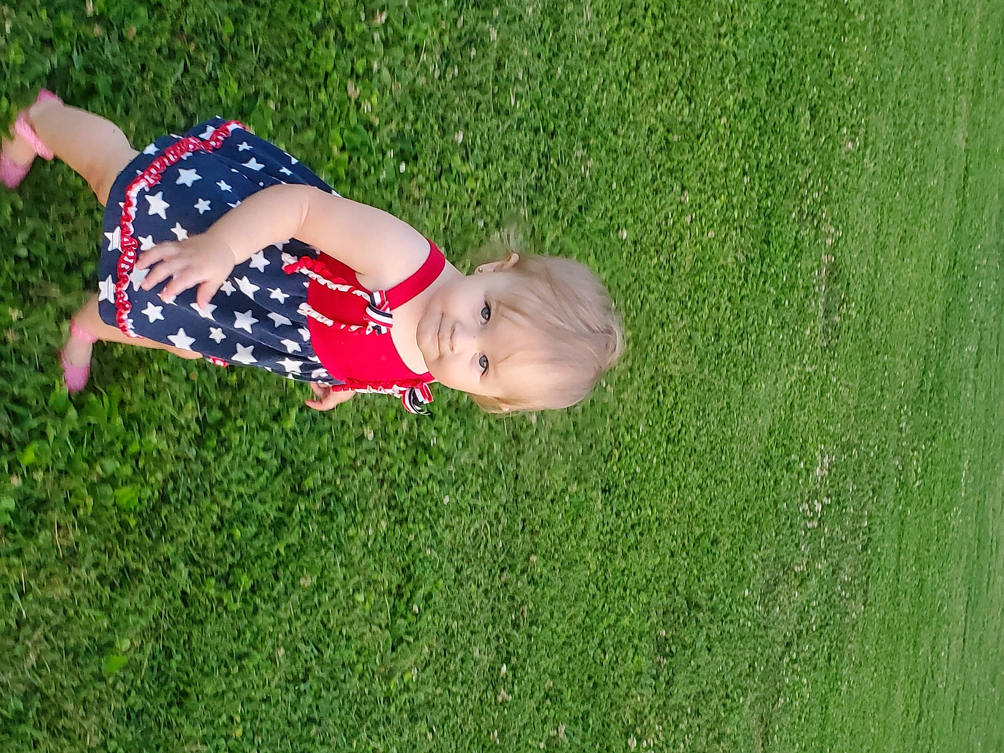 Greylynn joined the competition — help win amazing prizes! baby, child, fun, garden, grass, grass_family, grassland, green, happy, human_leg, lawn, leisure, meadow, people_in_nature, person, plant, prairie, recreation, thigh, toddler