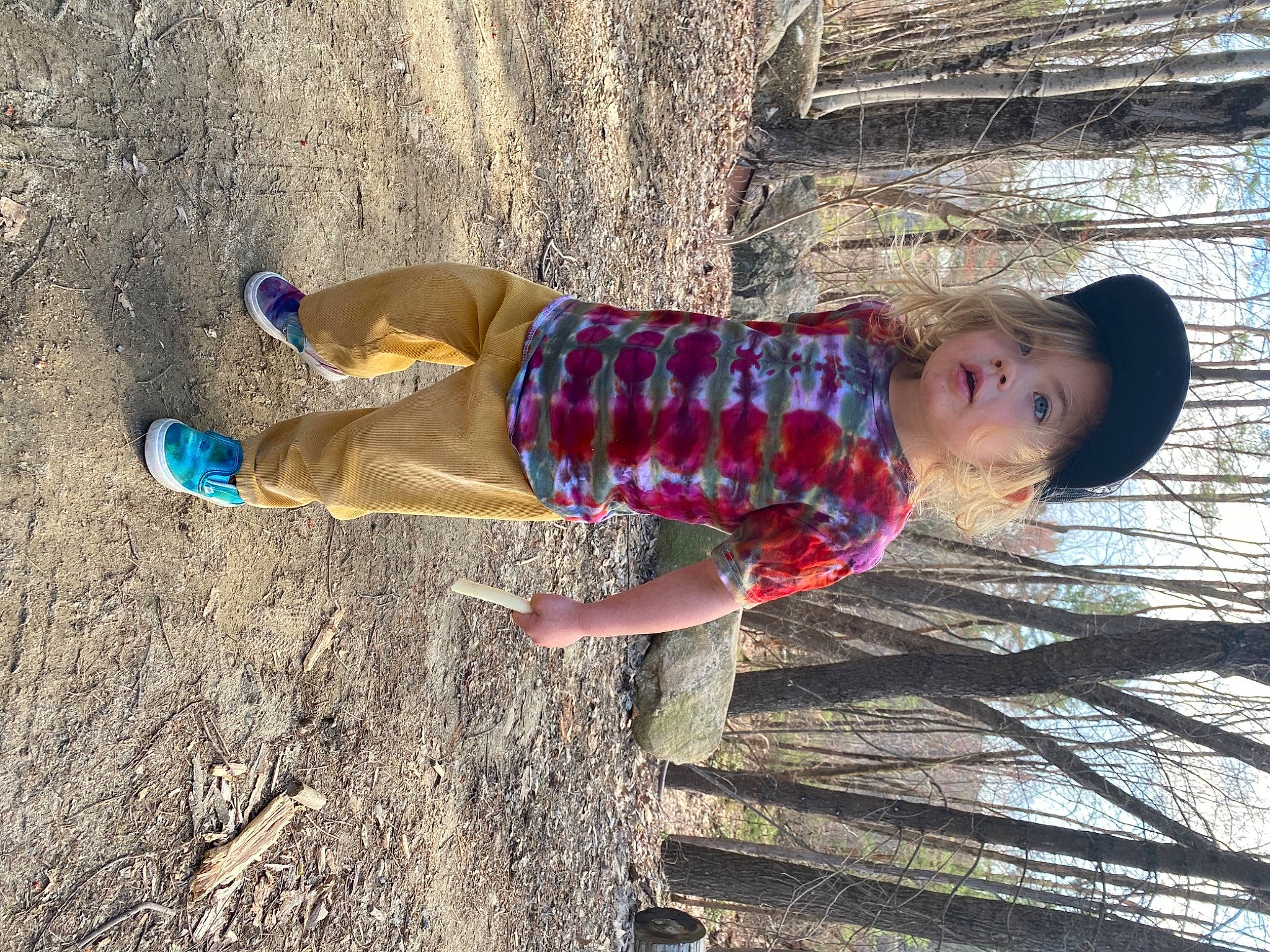 Makai joined the competition — help win amazing prizes! adaptation, child, electric_blue, fun, grass, happy, human_leg, landscape, leisure, people_in_nature, person, shadow, soil, thigh, toddler, tree, vacation, winter, wood