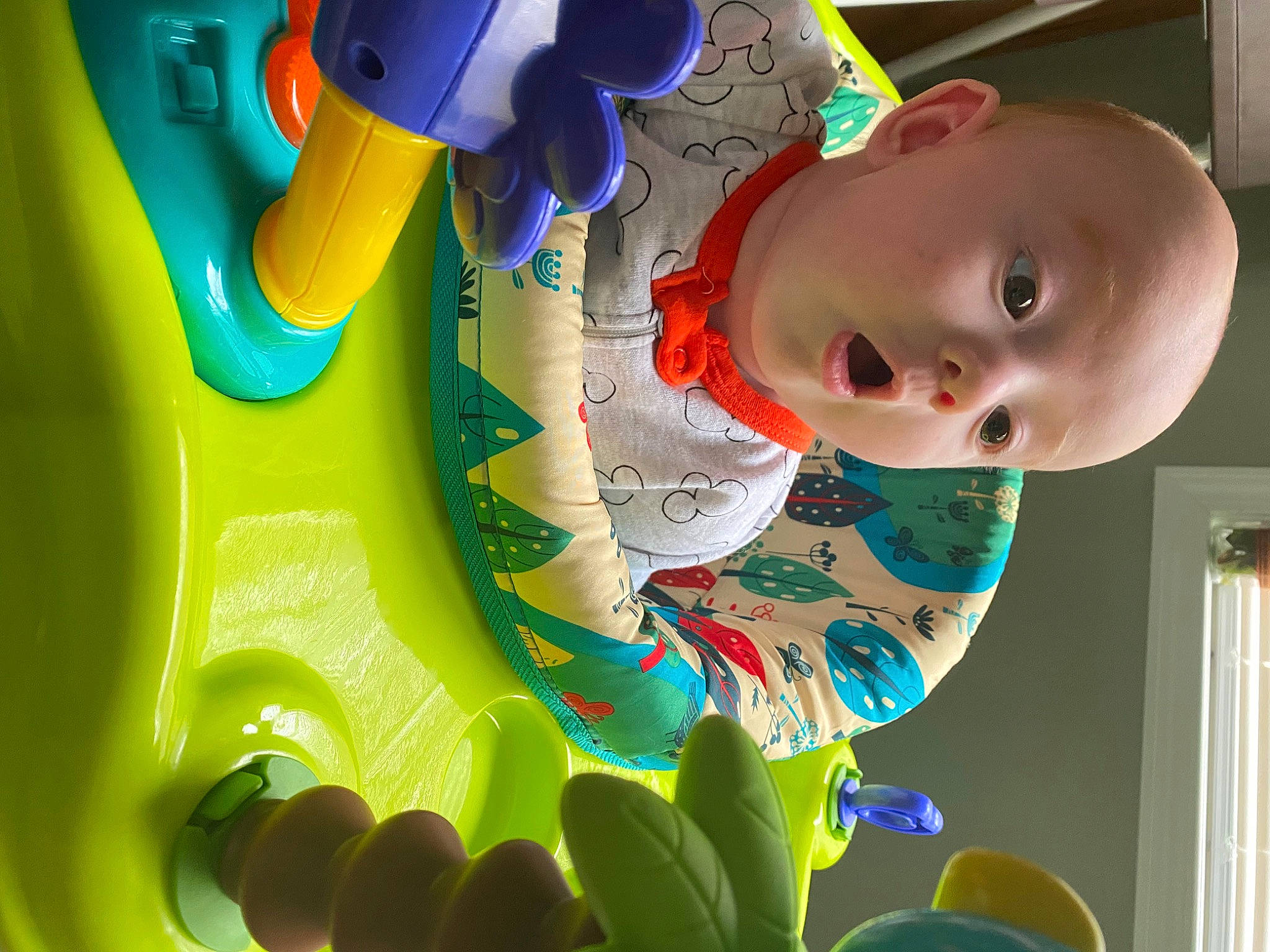 Eli joined the competition — help win amazing prizes! art, baby, baby_products, baby_toddler_clothing, child, circle, design, electric_blue, fun, happy, light, organ, person, photograph, product, room, smile, snapshot, surprise, toddler