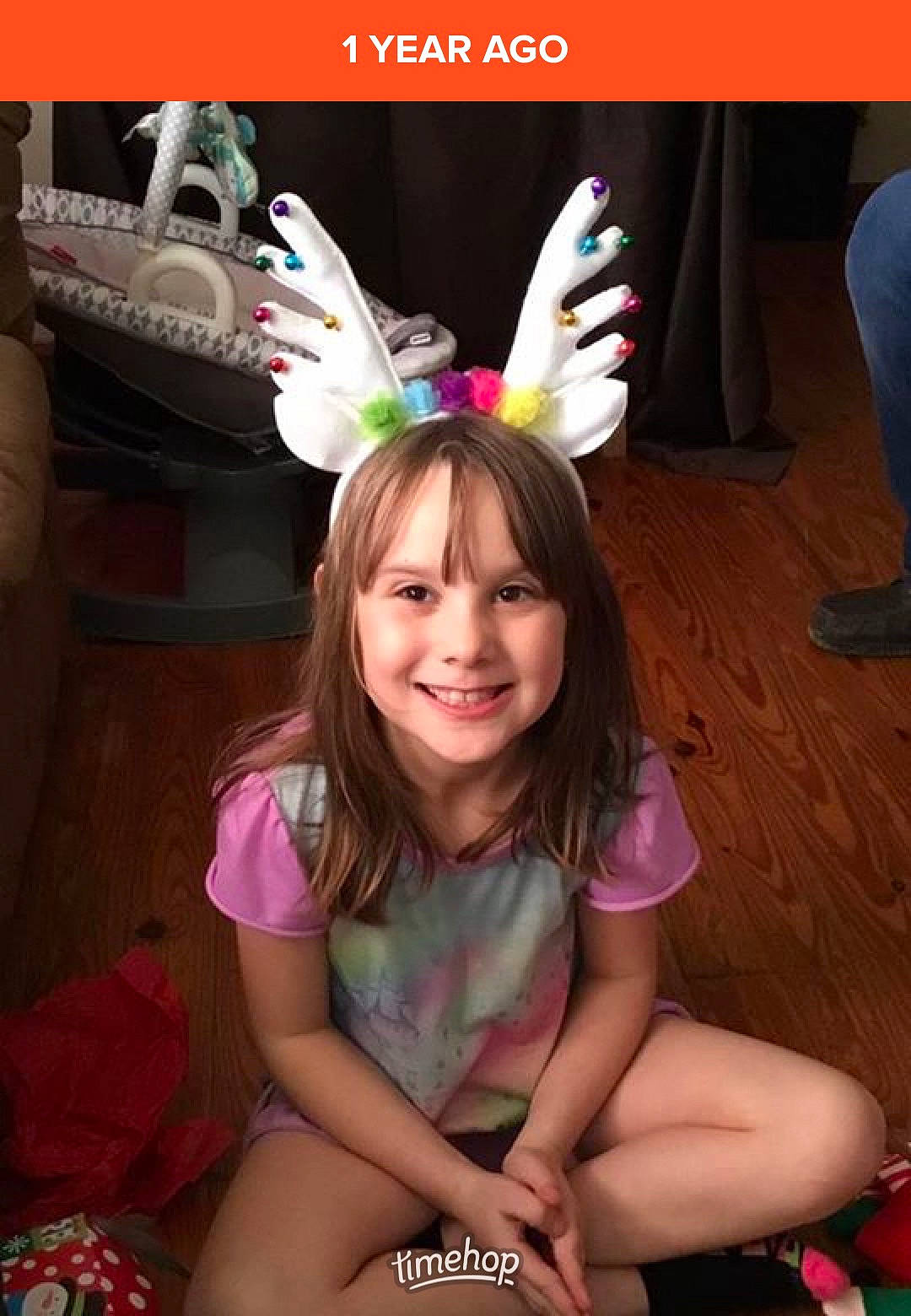 Brooklynn joined the competition — help win amazing prizes! ear, easter_bunny, fawn, fictional_character, fun, joy, party_hat, person, photo_caption, smile