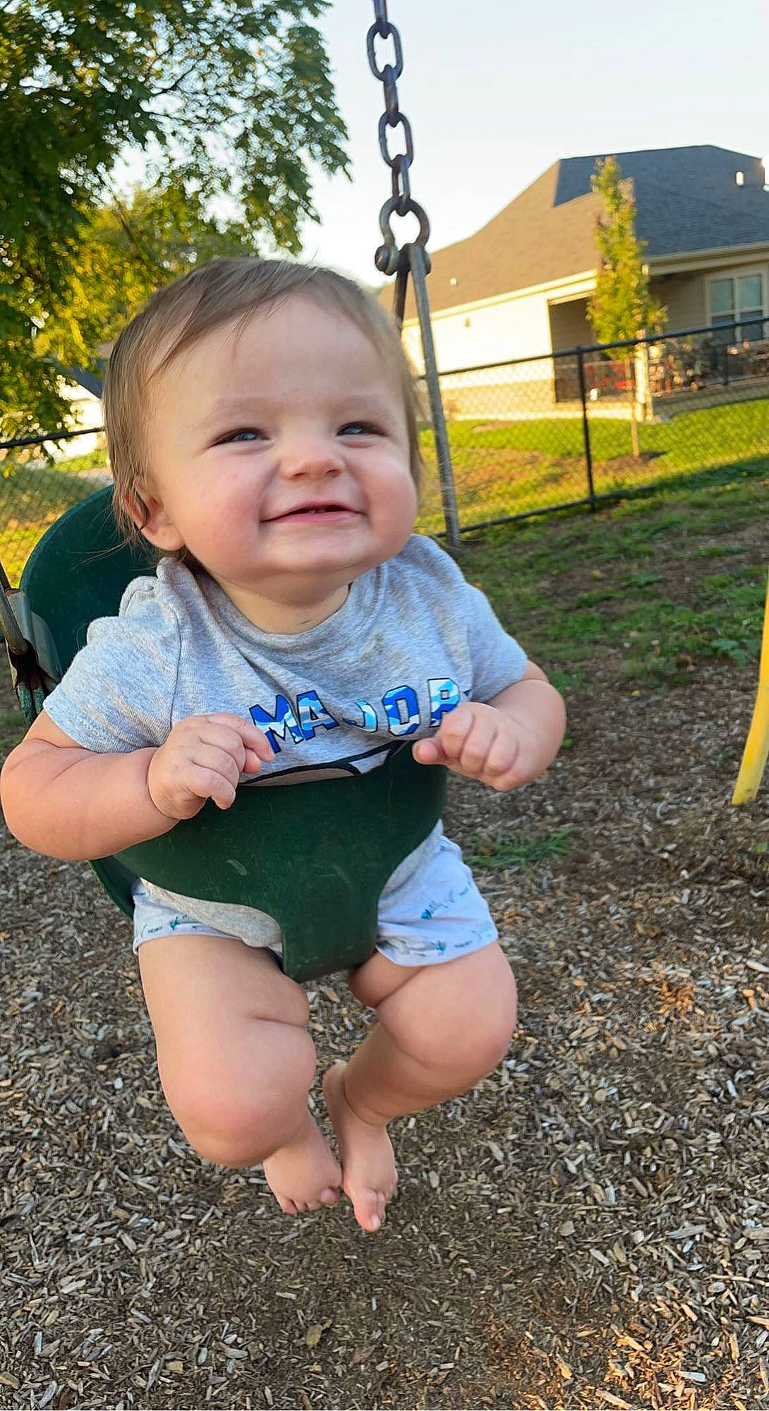 Xavier joined the competition — help win amazing prizes! baby, baby_toddler_clothing, child, chin, eye, finger, fun, grass, happy, head, iris, joy, leisure, person, plant, recreation, skin, sky, smile, sunlight