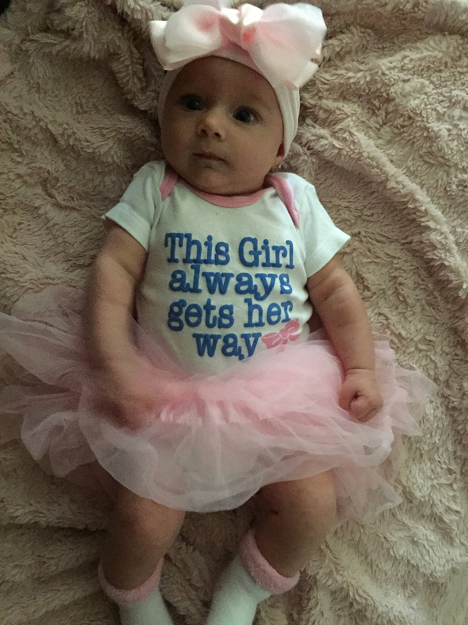 Aleigha is registered to the contest to win money with this photo: baby, baby_bloomers, baby_products, baby_toddler_clothing, ballet_tutu, child, clothing, costume, dress, hair_accessory, headgear, headwear, person, pink, product, sleeve, smile, toddler