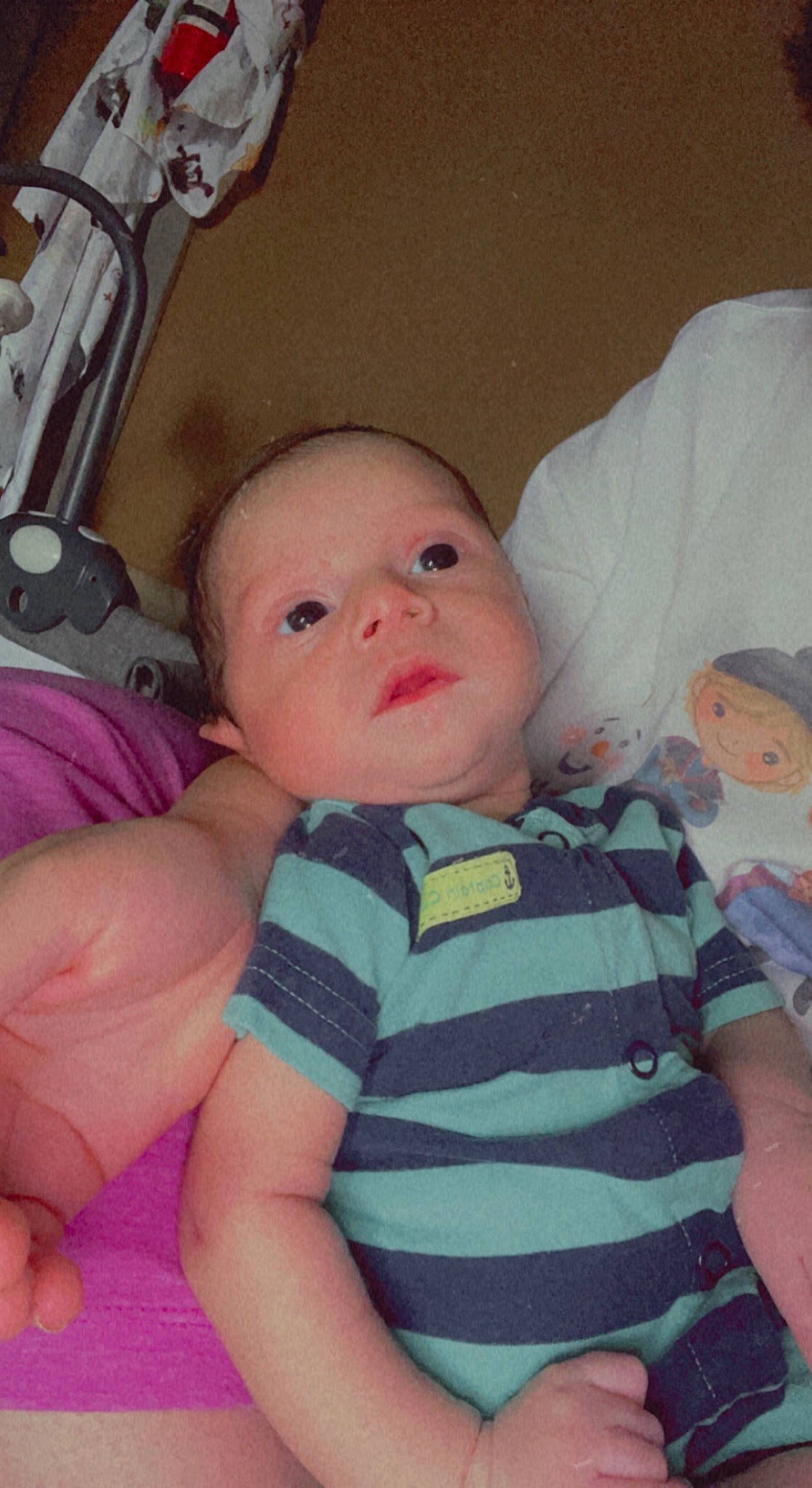 Kameron joined the competition — help win amazing prizes! abdomen, baby, baby_toddler_clothing, cheek, chest, child, comfort, eye, finger, fun, gesture, happy, mouth, nose, person, pink, skin, smile, thumb, toddler