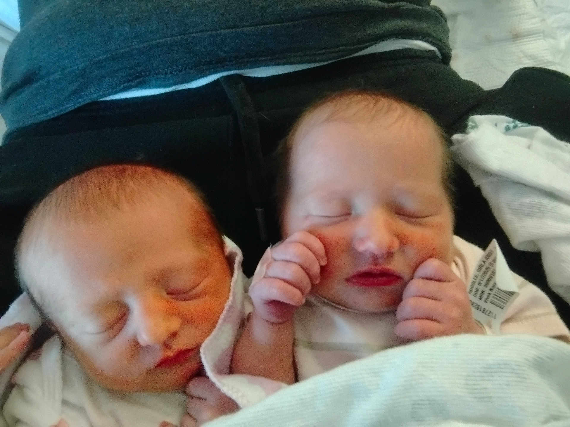 Joy N Faith joined the competition — help win amazing prizes! newborn, baby, sleeping, infant, blanket, cute, peaceful, face, hand, soft, closeup, two, together, rest, child, portrait, indoors, human, newborn_clothing, peace