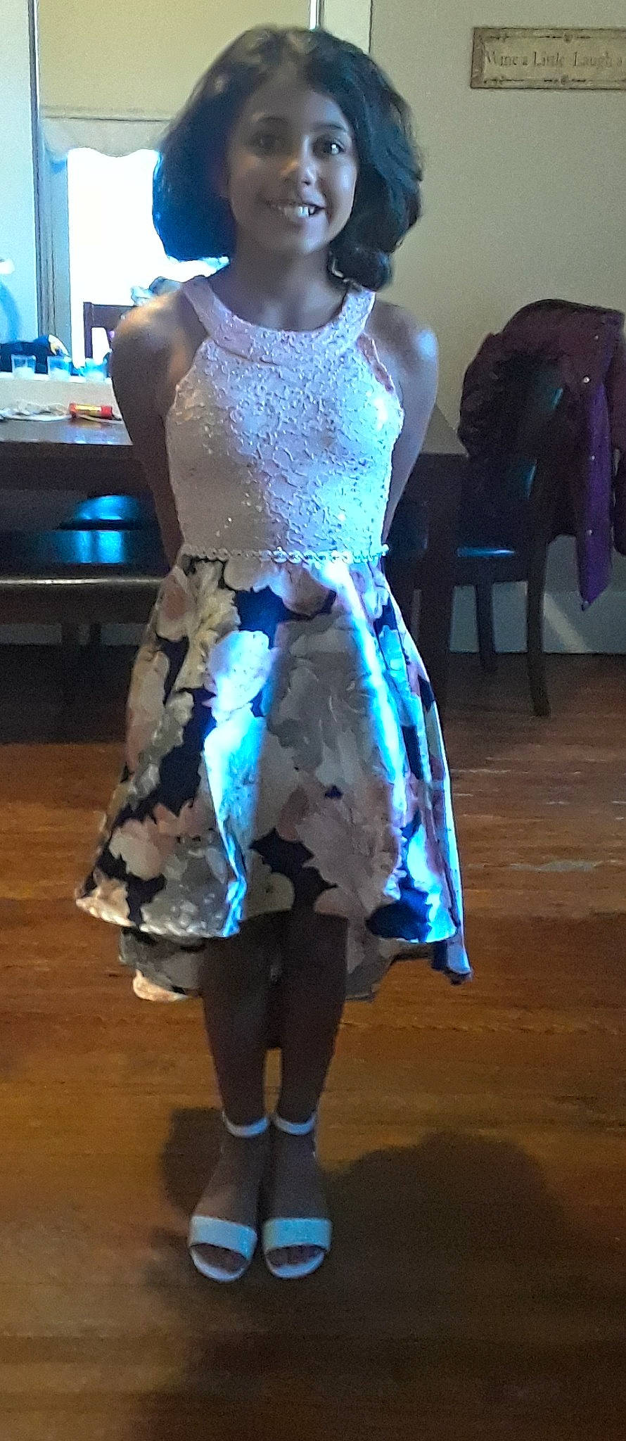 Kayla joined the competition — help win amazing prizes! blue, clothing, cocktail_dress, dress, electric_blue, fashion, fashion_design, joy, person, textile