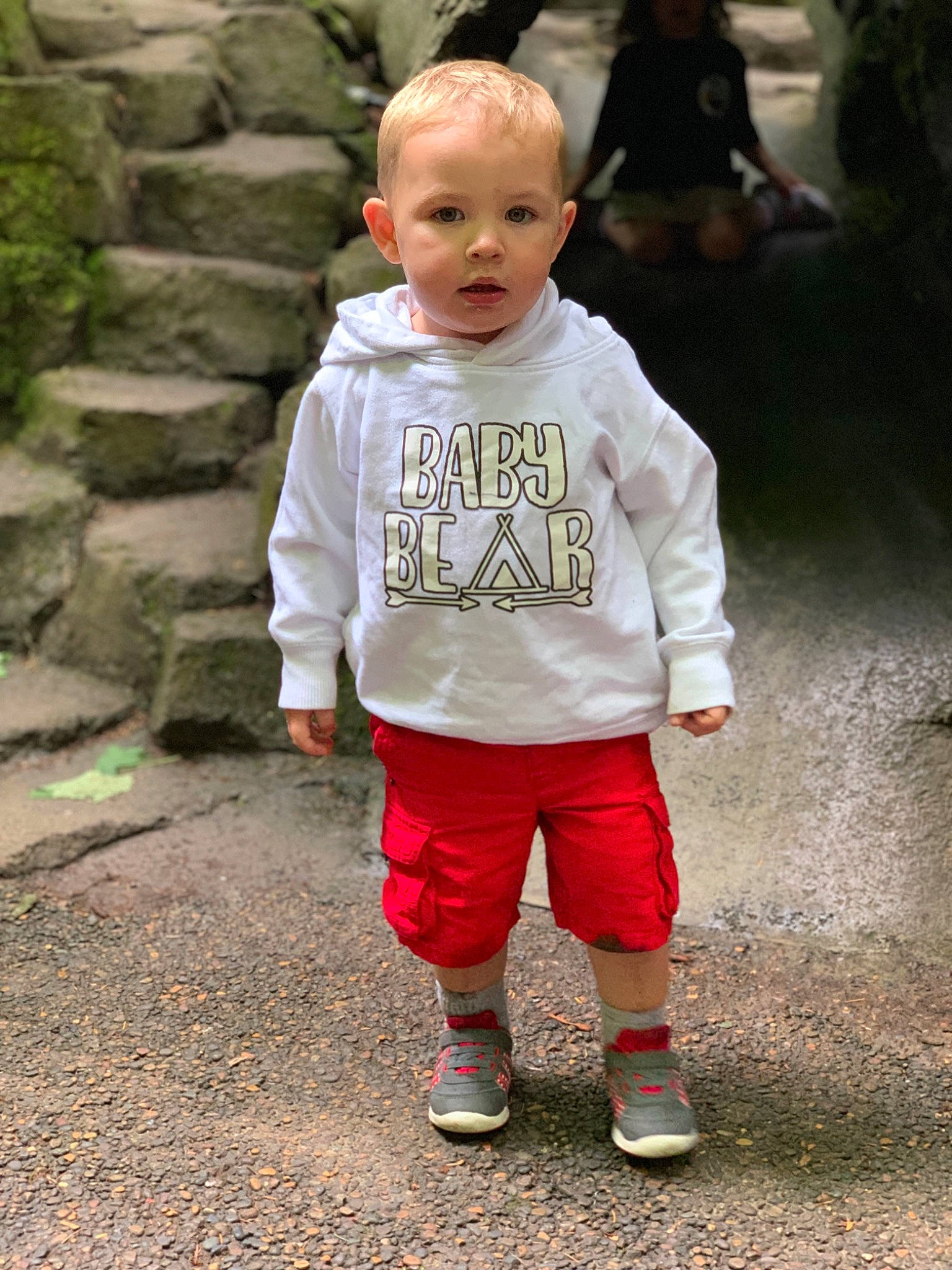 Thaddeus joined the competition — help win amazing prizes! child, child_model, jacket, outerwear, person, play, shoe, sleeve, smile, standing, t_shirt, toddler, vacation, walking