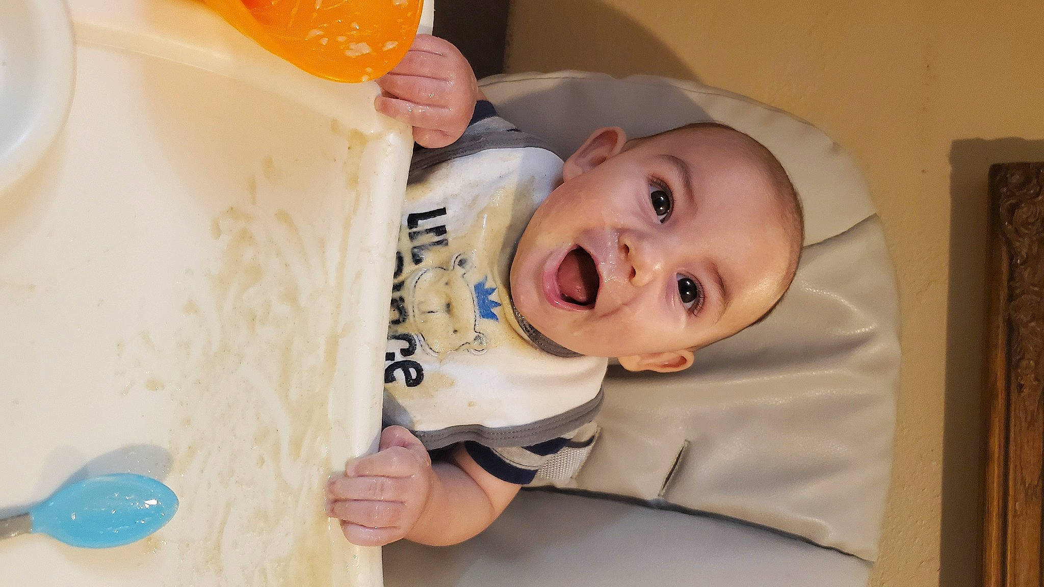 Dax joined the competition — help win amazing prizes! baby, child, person, smile, surprise, toddler