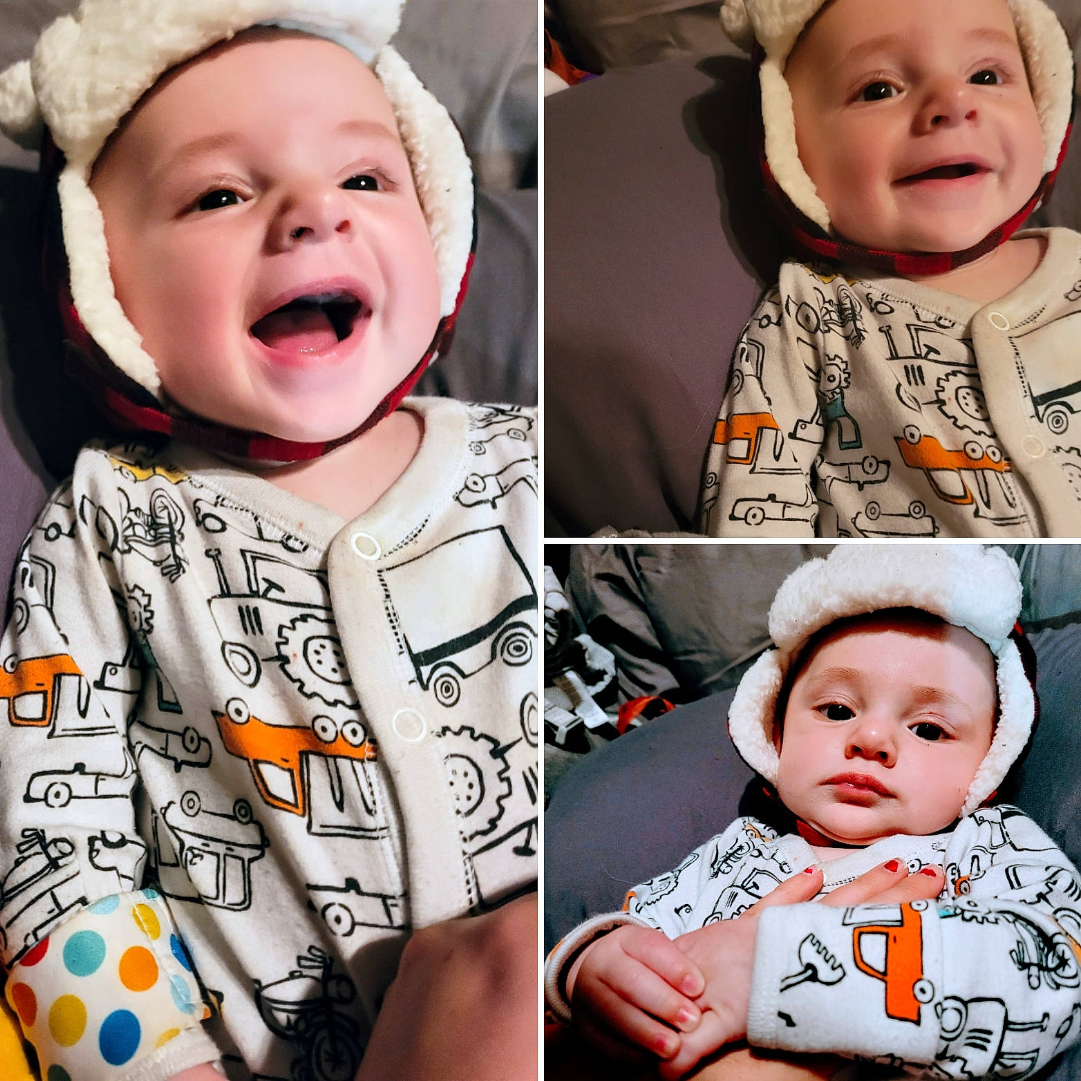 Kailen is registered to the contest to win money with this photo: baby, baby_toddler_clothing, cheek, child, chin, eye, eyebrow, eyelash, facial_expression, forehead, happy, iris, joy, laugh, lip, mouth, nose, organ, person, pleased