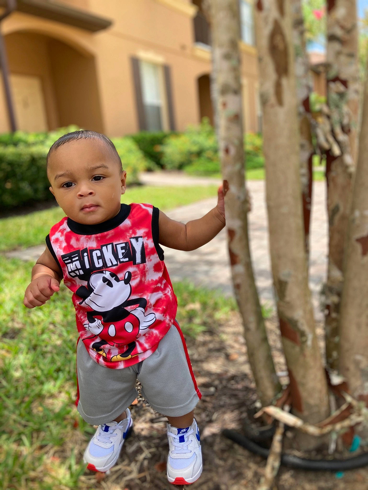 Kartier joined the competition — help win amazing prizes! baby, child, outerwear, person, plant, play, sleeve, smile, t_shirt, toddler, tree