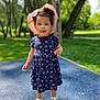blue_surface, child, curious, cute, dress, fashion, grass, happy, hat, nature, outdoor, person, playground, portrait, sandals, standing, summer, sunlight, toddler, trees