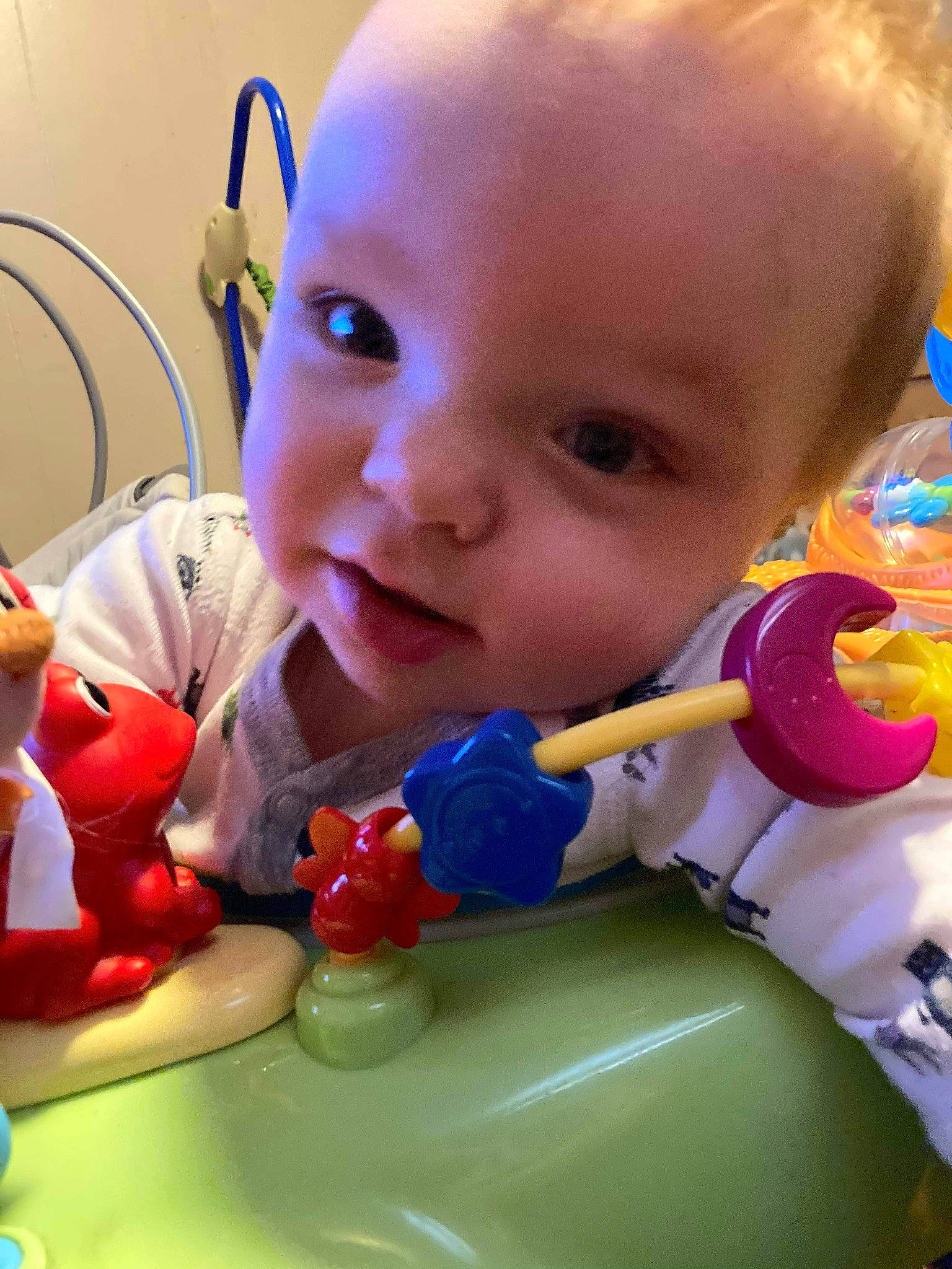 Dallen is registered to the contest to win money with this photo: baby, baby_playing_with_toys, baby_products, baby_toddler_clothing, baby_toys, cheek, child, facial_expression, fun, happy, iris, mouth, nose, person, plastic, play, sitting, skin, smile, toddler
