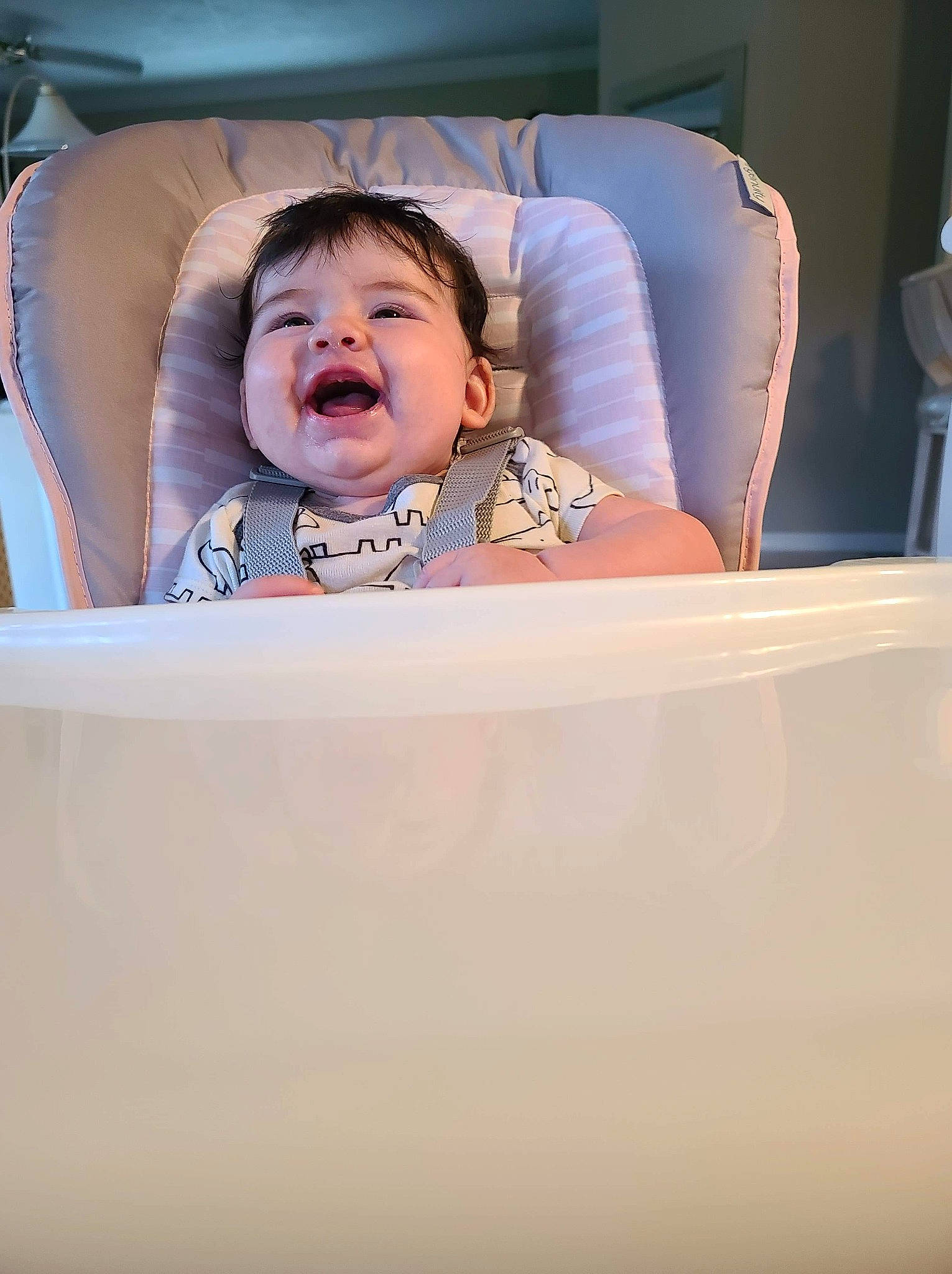 Lilliana joined the competition — help win amazing prizes! baby, birth, child, facial_expression, fun, happy, laugh, leg, nose, person, skin, smile, toddler, vacation