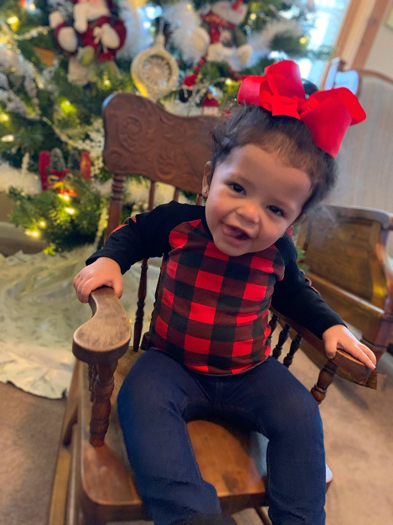 Nova Rose joined the competition — help win amazing prizes! child, christmas, christmas_eve, happy, holiday, person, sitting, smile, toddler
