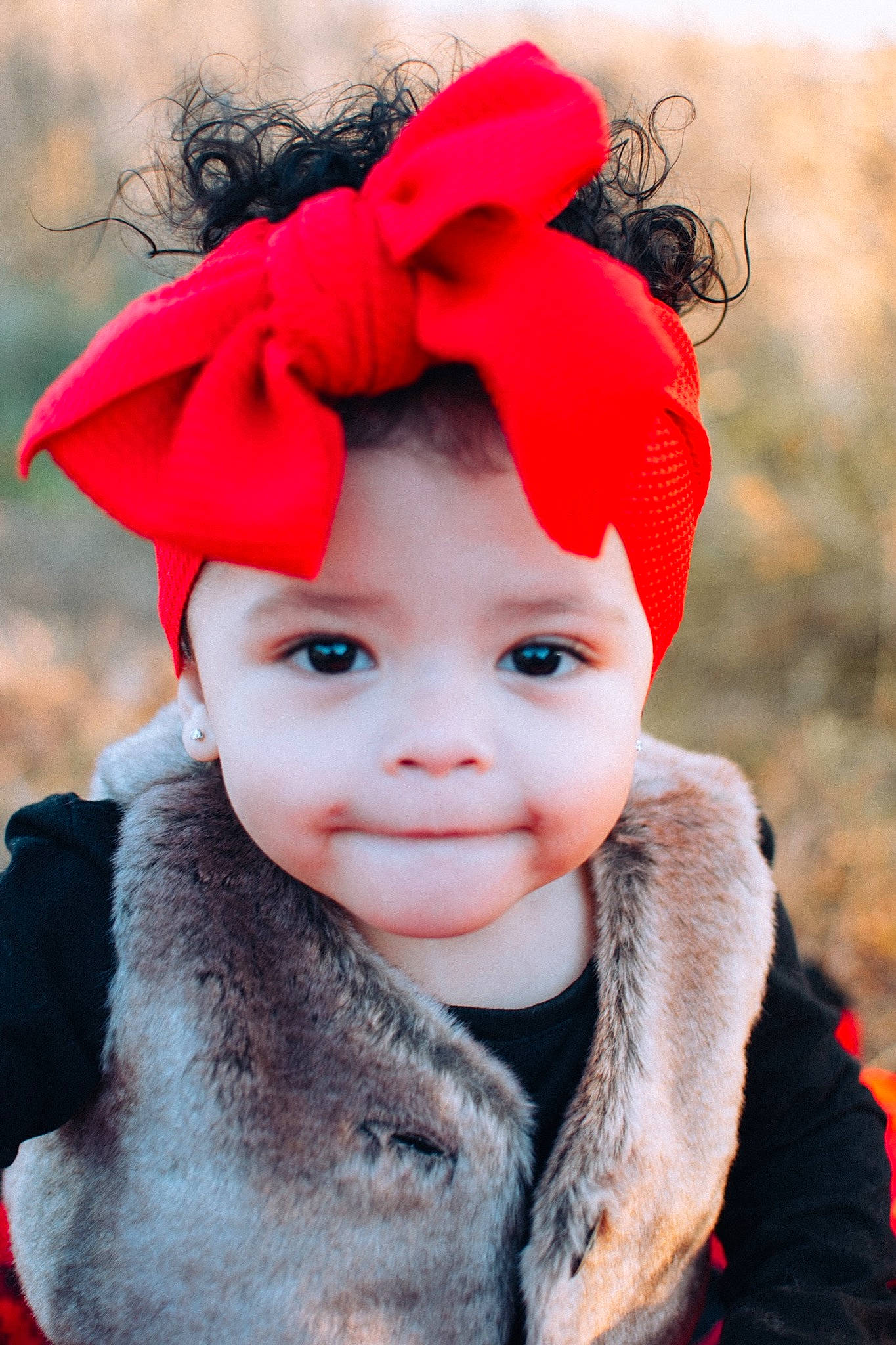 Nova Rose is registered to the contest to win money with this photo: baby, child, costume, costume_accessory, costume_hat, ear, fashion_accessory, fur, hair_accessory, hat, headgear, lip, person, pink, red, smile, toddler