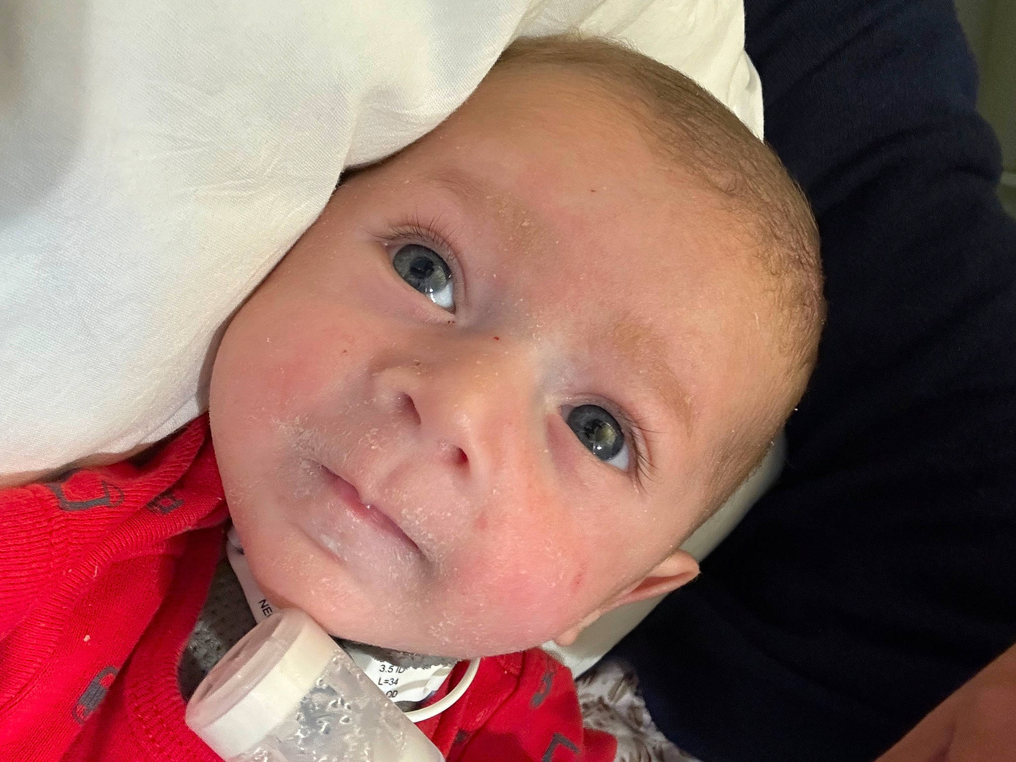 Jesús joined the competition — help win amazing prizes! baby, baby_toddler_clothing, cheek, child, close_up, eye, eyebrow, eyelash, happy, hat, headgear, iris, lip, nose, person, portrait_photography, skin, smile, toddler