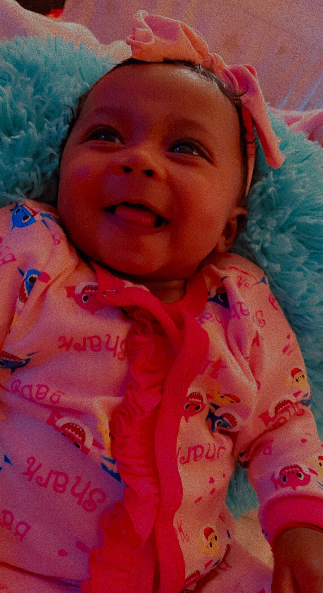 Aurelia joined the competition — help win amazing prizes! baby, baby_laughing, baby_toddler_clothing, cheek, child, chin, eye, face, happy, headwear, iris, lip, magenta, mouth, nose, person, pink, skin, sleeve, smile