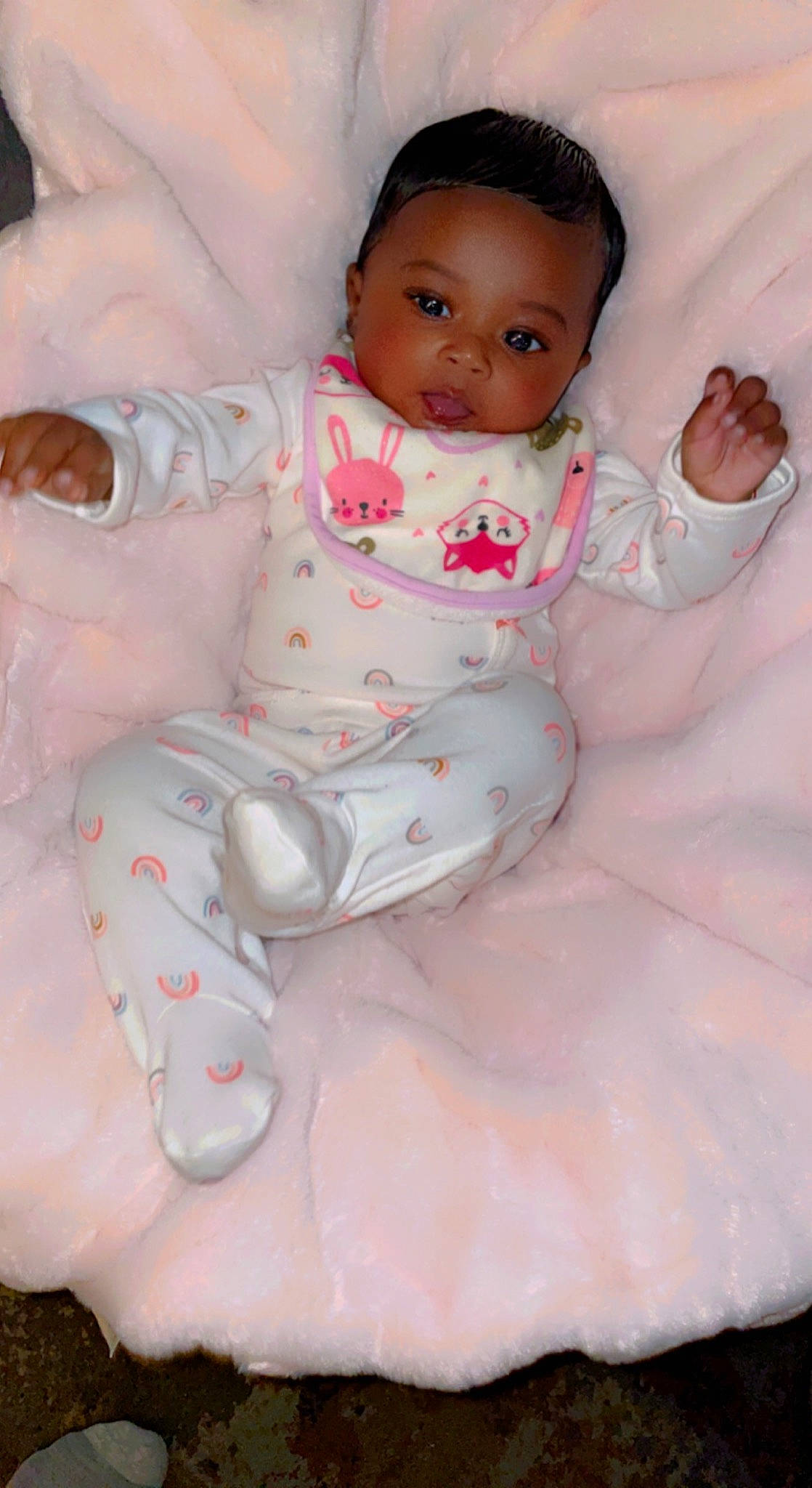 Aurelia joined the competition — help win amazing prizes! arm, baby, baby_toddler_clothing, barefoot, cheek, chin, comfort, face, finger, head, joint, leg, lip, nose, organ, person, pink, skin, sleeve, stomach