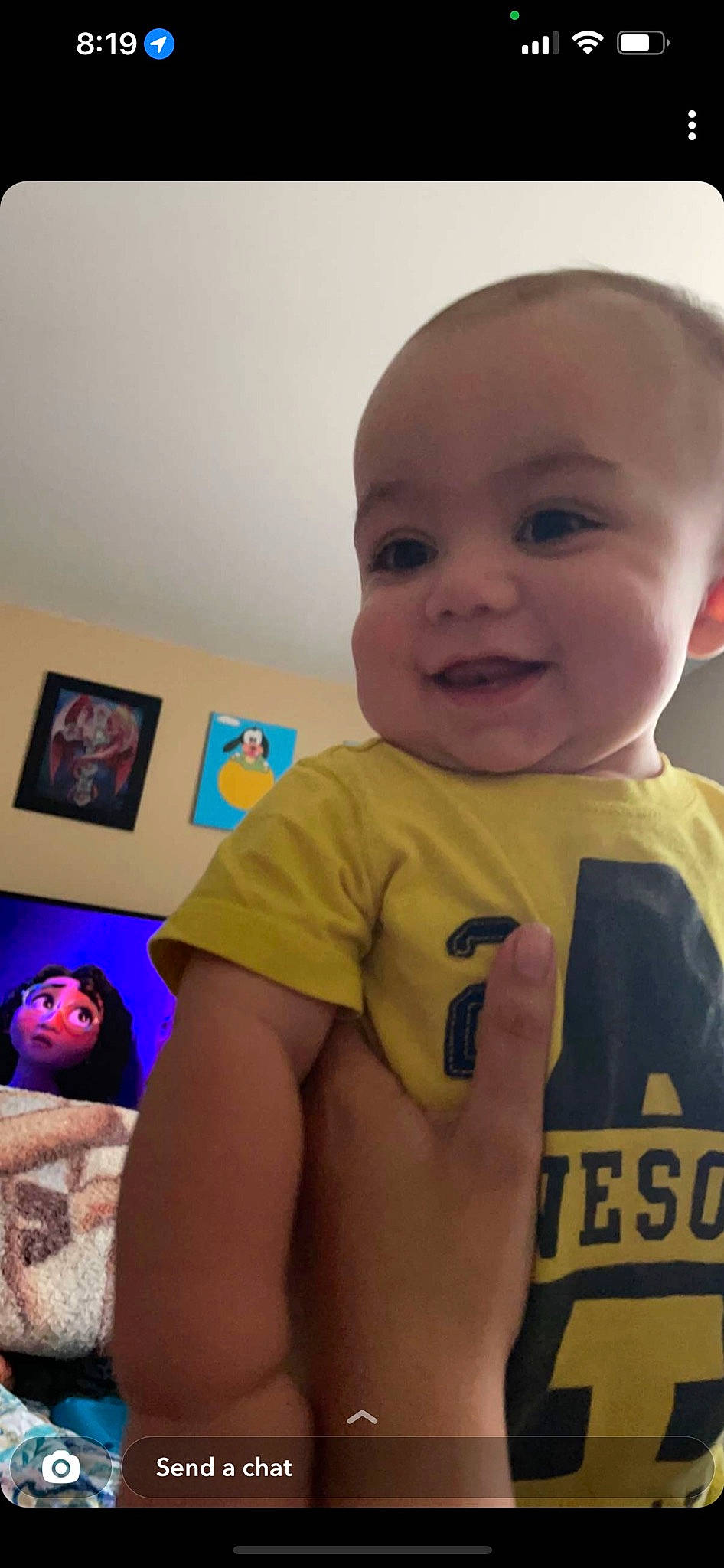 Johnathan is registered to the contest to win money with this photo: baby, baby_toddler_clothing, cheek, chin, eyebrow, facial_expression, finger, forehead, fun, hairstyle, happy, iris, lip, mouth, neck, nose, person, skin, sleeve, smile