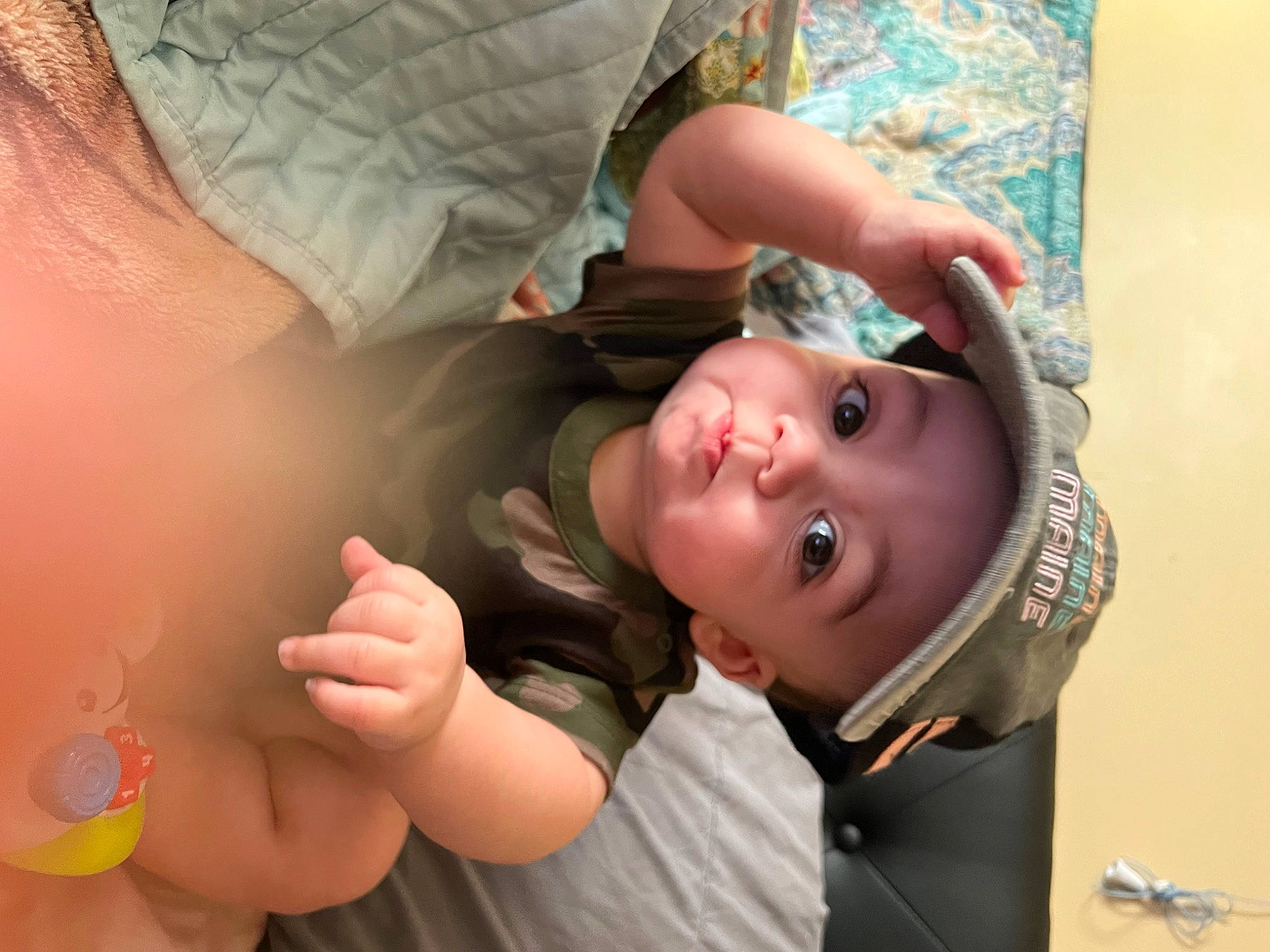 Johnathan joined the competition — help win amazing prizes! baby, baby_toddler_clothing, cheek, child, eye, eyelash, finger, fun, gesture, hand, happy, hat, headwear, human_body, iris, lip, mouth, nose, person, skin