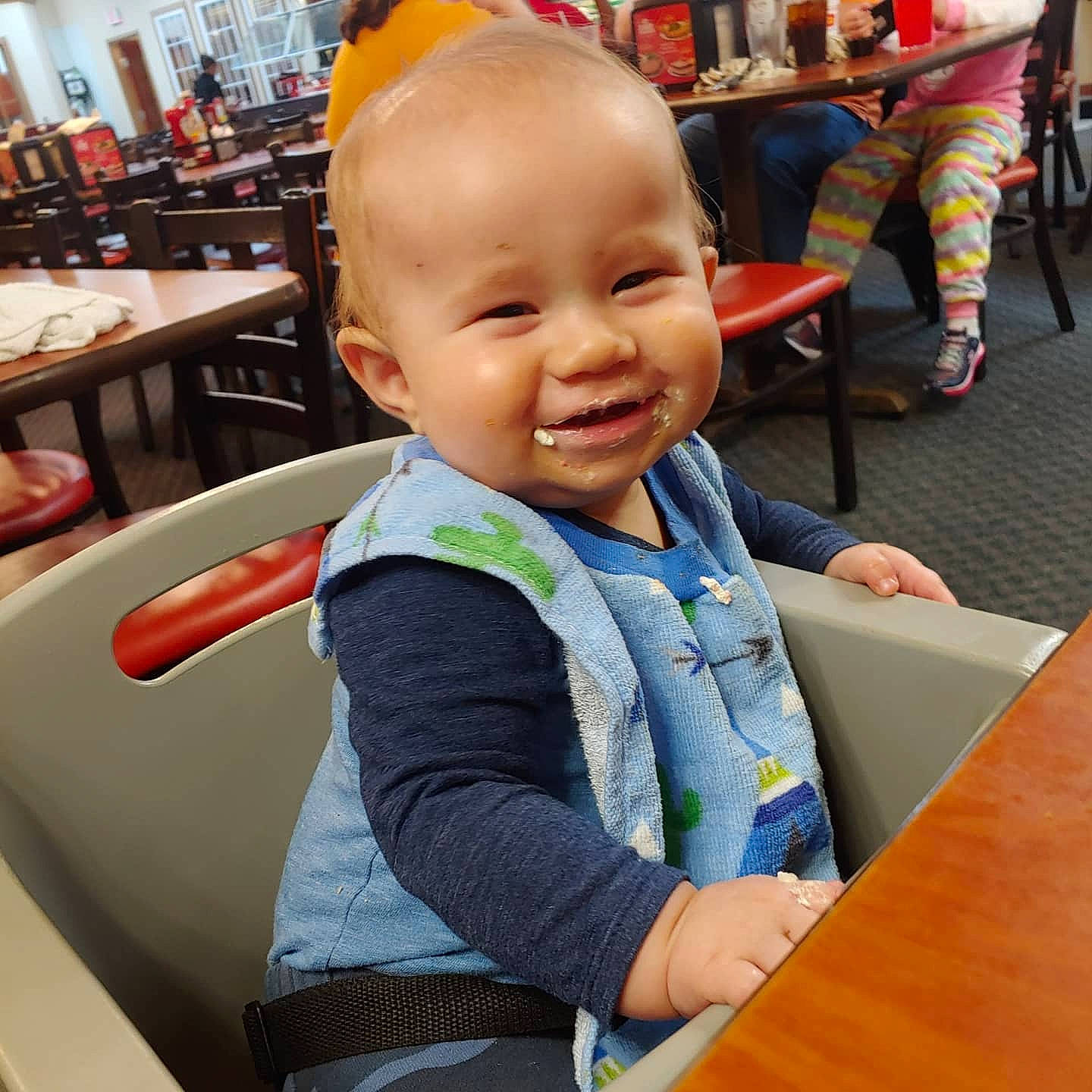 Brennan joined the competition — help win amazing prizes! baby, child, finger, joy, person, smile, toddler