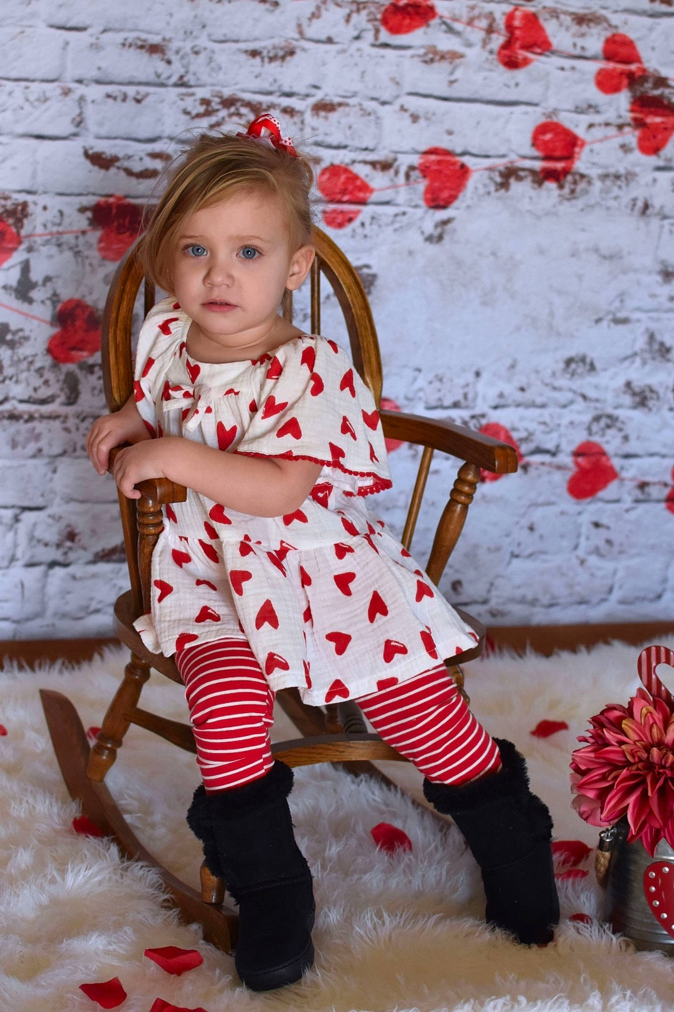 Emileigh joined the competition — help win amazing prizes! baby_toddler_clothing, beauty, chair, child, fashion_design, happy, head, human_leg, knee, orange, pattern, people_in_nature, person, pink, red, sitting, sleeve, textile, thigh, toddler