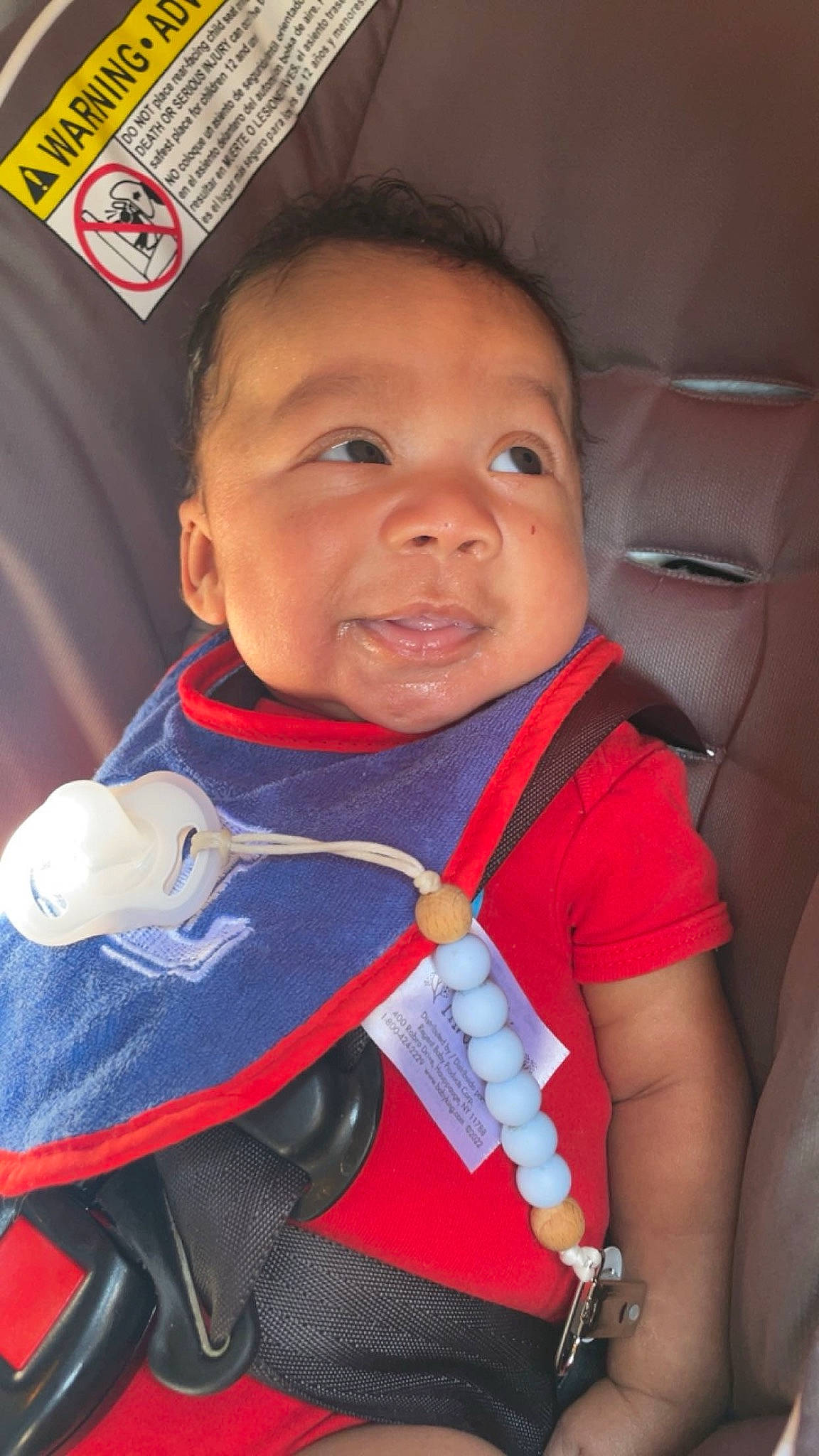 Messiah is registered to the contest to win money with this photo: baby, cheek, child, chin, cool, electric_blue, facial_expression, fun, happy, lifejacket, lip, mouth, nose, outerwear, person, personal_protective_equipment, product, skin, smile, thumb