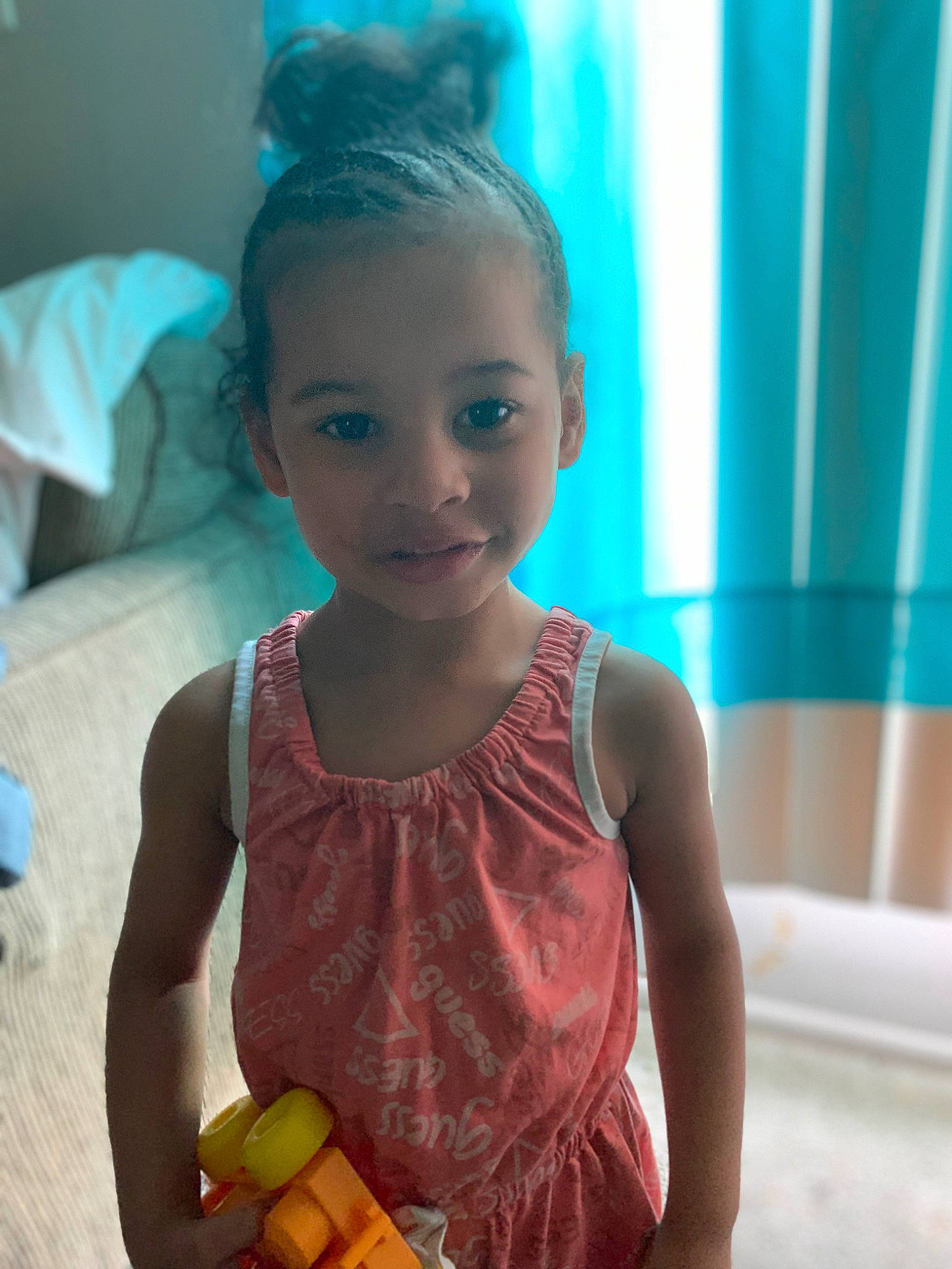 Ava'Lynn joined the competition — help win amazing prizes! baby_toddler_clothing, beauty, child, dress, electric_blue, facial_expression, fashion_design, fun, hairstyle, happy, iris, joy, organ, person, pink, skin, smile, snapshot, standing, toddler