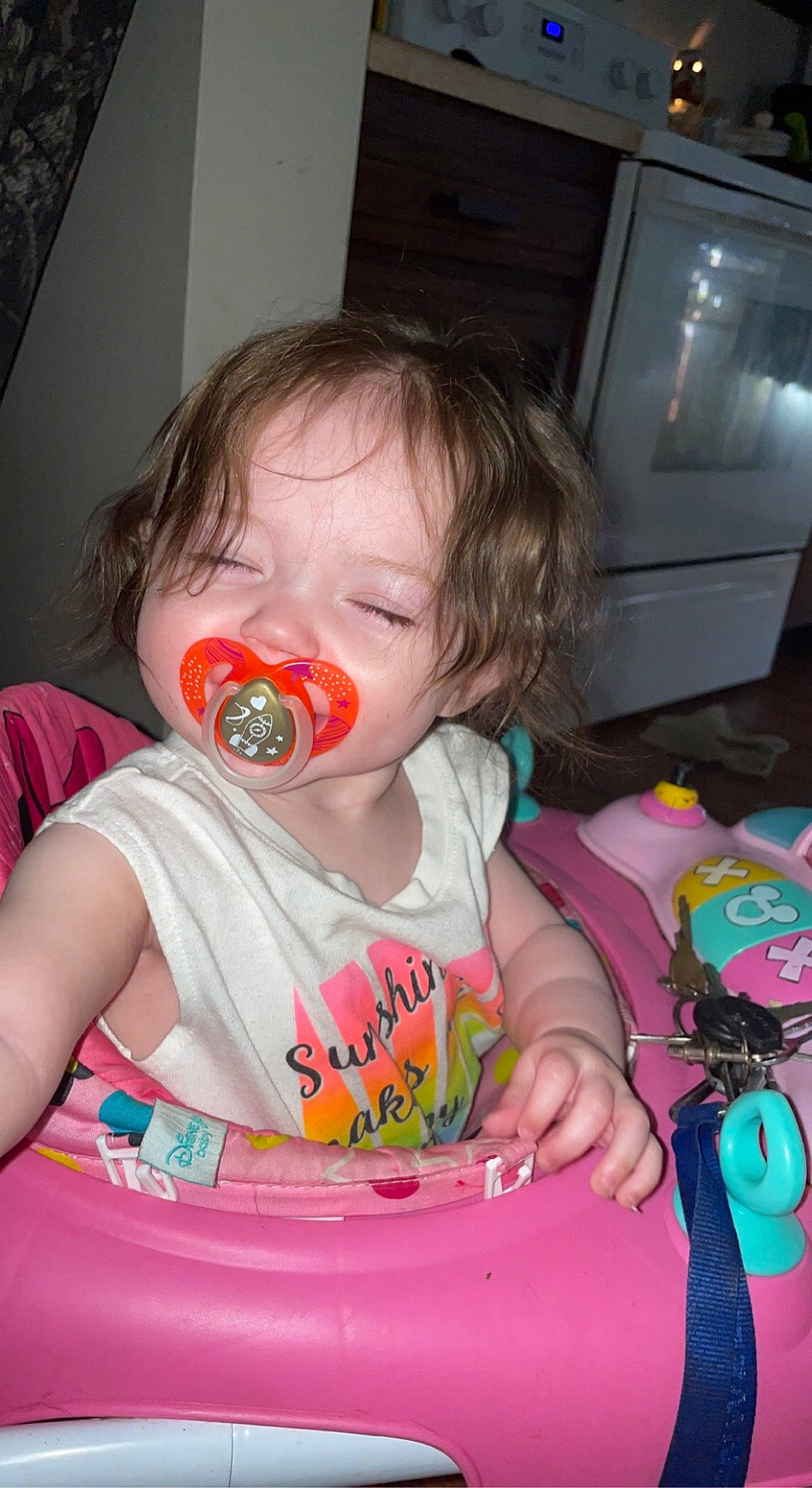 Kalia joined the competition — help win amazing prizes! baby, baby_toddler_clothing, cheek, child, eye, fun, hairstyle, happy, head, home_appliance, iris, lip, mouth, nose, person, pink, product, sitting, skin, standing