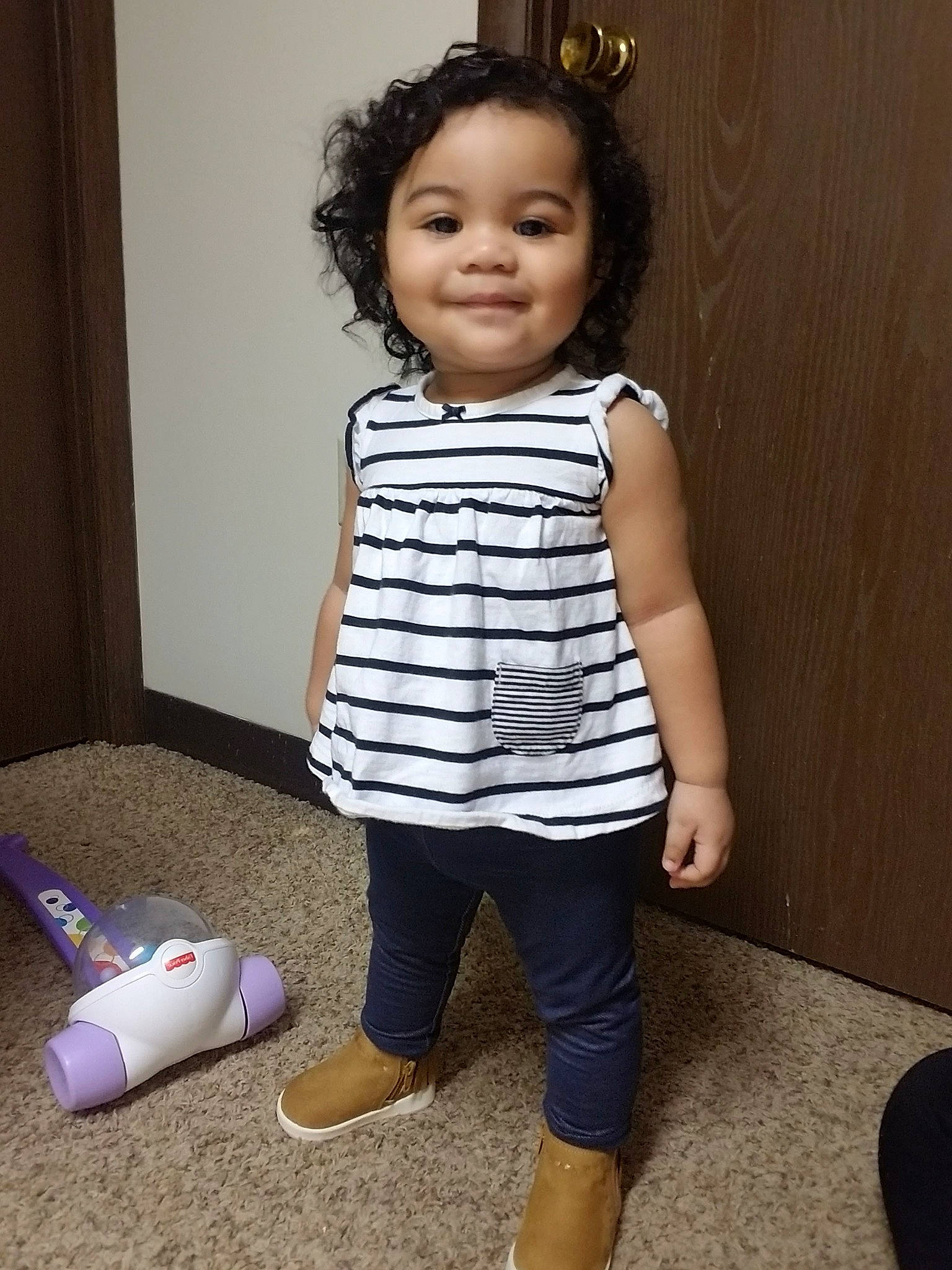 Myah Rose is registered to the contest to win money with this photo: arm, cheek, child, clothing, face, footwear, head, joint, joy, knee, leg, leggings, nose, person, shoe, shoulder, skin, sleeve, standing, t_shirt