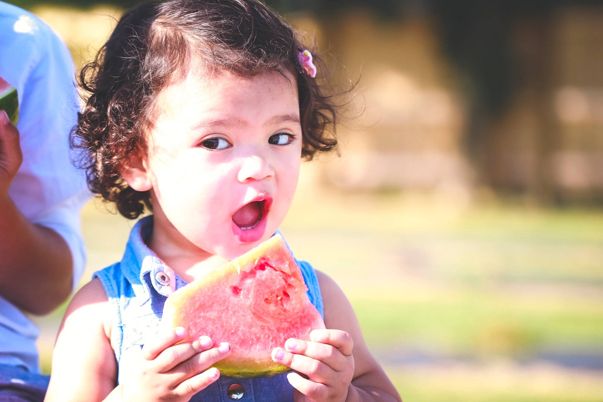 Arielle joined the competition — help win amazing prizes! baked_goods, beauty, biting, child, cuisine, dessert, event, facial_expression, fast_food, food, food_craving, frozen_dessert, fun, happy, ingredient, mouth, nose, person, surprise, sweetness