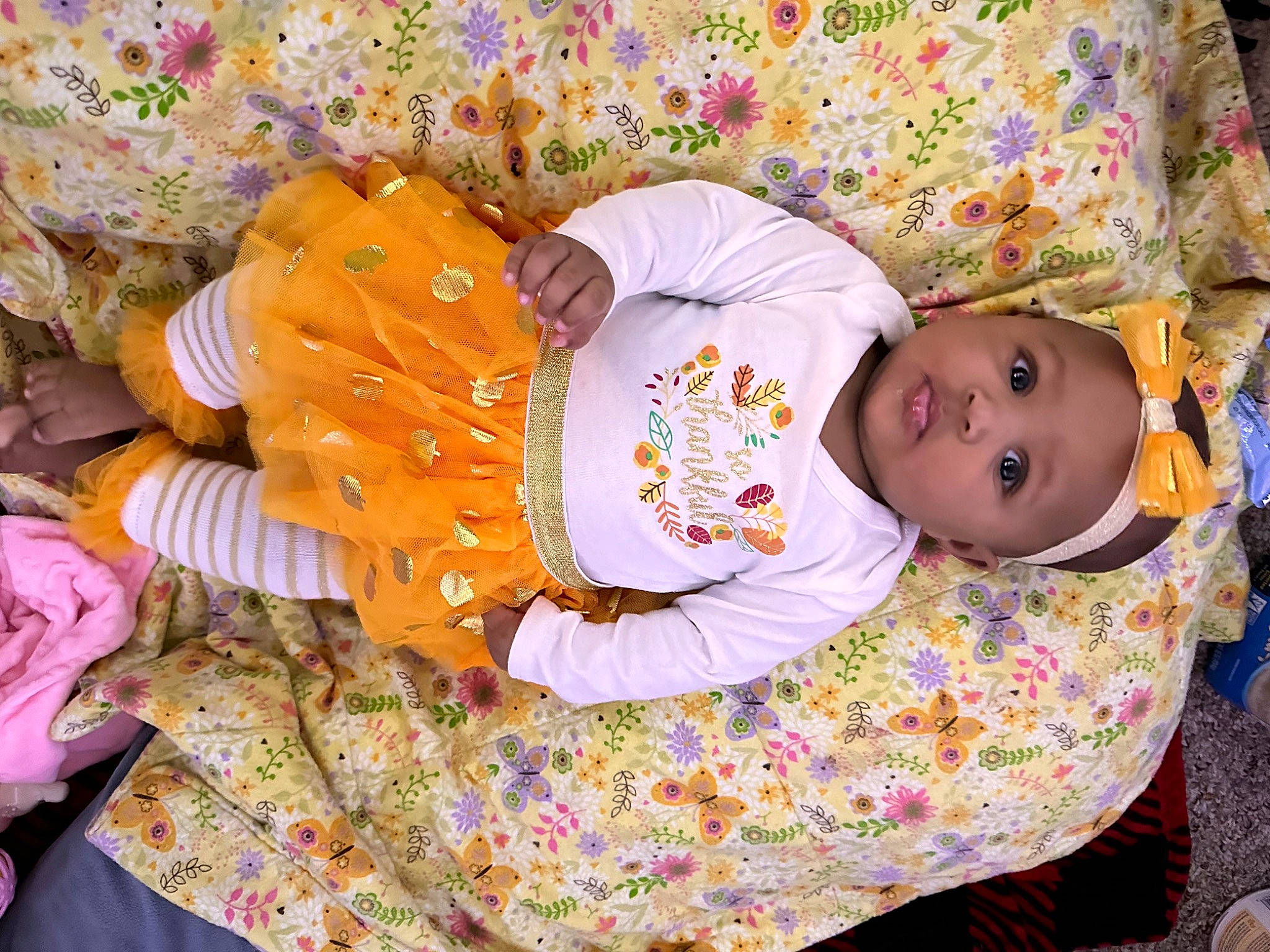 Aalayna joined the competition — help win amazing prizes! baby, baby_products, baby_toddler_clothing, child, comfort, happy, headwear, linens, nap, pattern, people_in_nature, person, pink, room, sitting, sleep, sleeve, textile, toddler