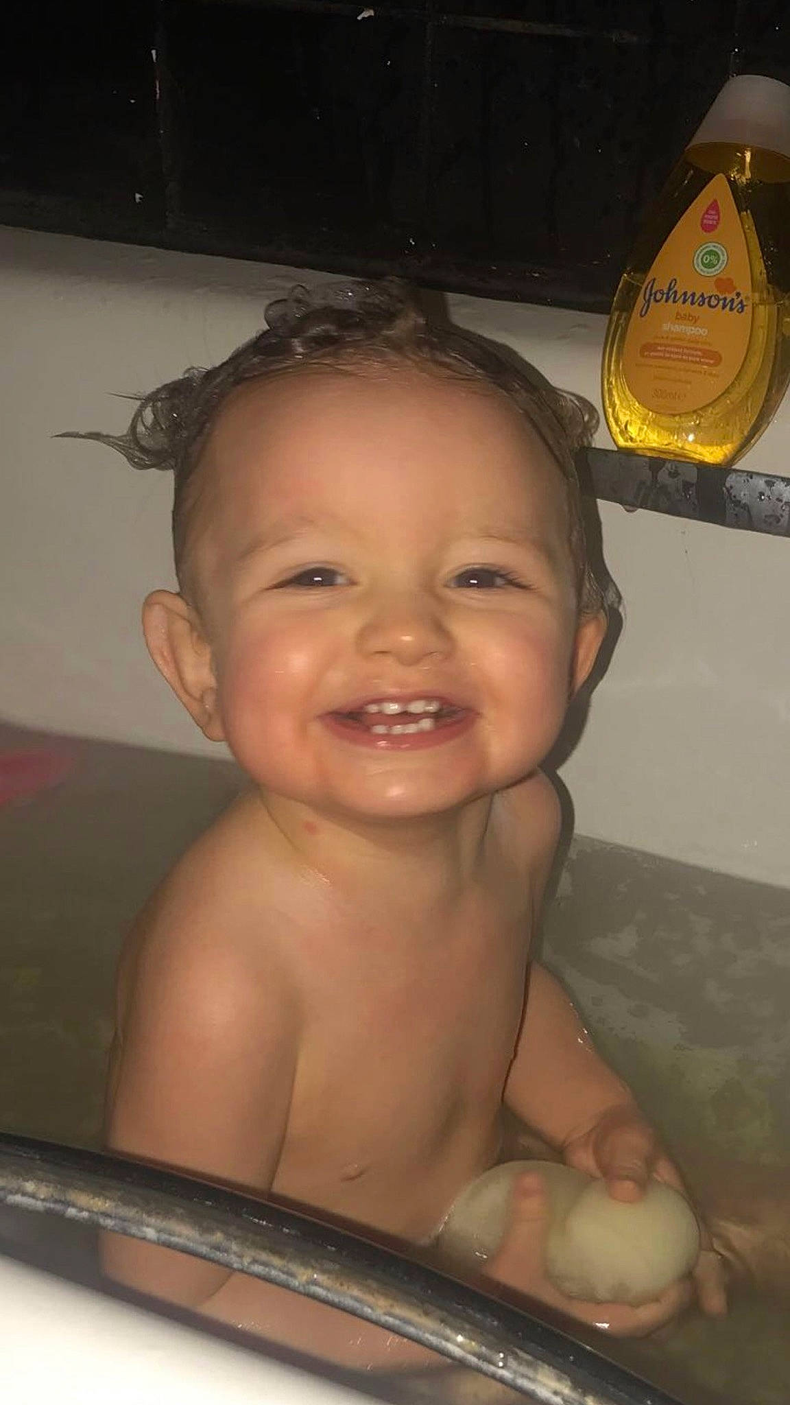 Heath joined the competition — help win amazing prizes! baby, baby_bathing, bathing, bathtub, cheek, child, chin, eye, eyebrow, face, facial_expression, forehead, fun, head, iris, joy, mouth, nose, person, skin