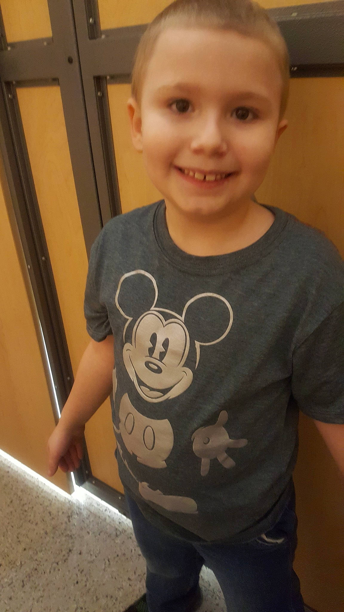 Jasper joined the competition — help win amazing prizes! arm, child, cool, face, head, joy, neck, person, shirt, shoulder, sleeve, smile, t_shirt, toddler, top