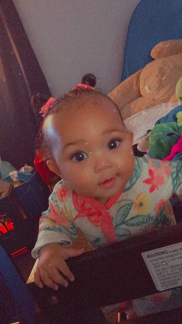 Emelia joined the competition — help win amazing prizes! baby, baby_products, baby_toddler_clothing, cheek, child, curtain, eyebrow, forehead, iris, linens, lip, mouth, nose, person, pink, stuffed_toy, toddler