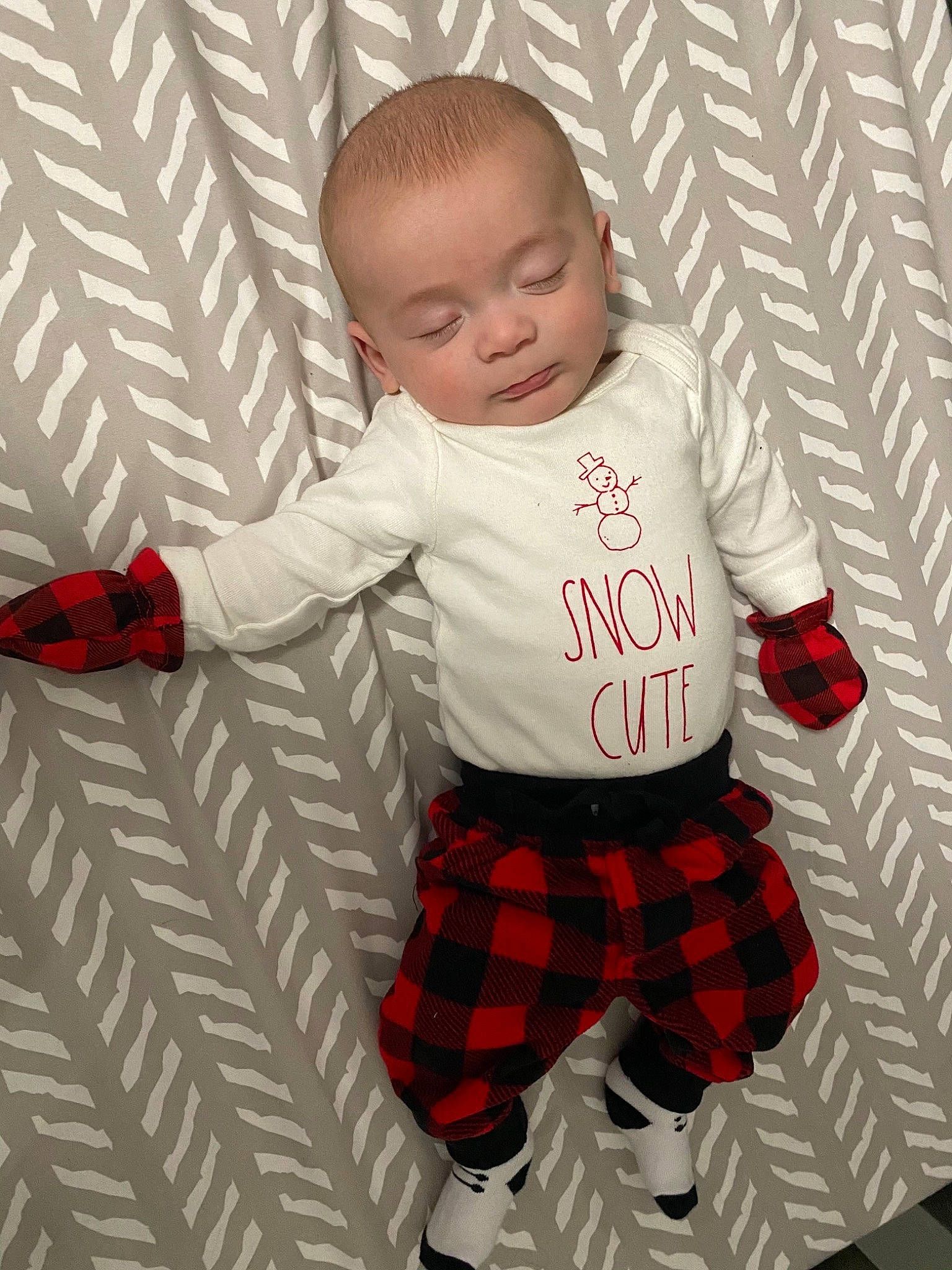 Kolton joined the competition — help win amazing prizes! baby, baby_toddler_clothing, carmine, child, design, pattern, person, plaid, red, sleeve, sock, style, sweatpant, tartan, textile, toddler