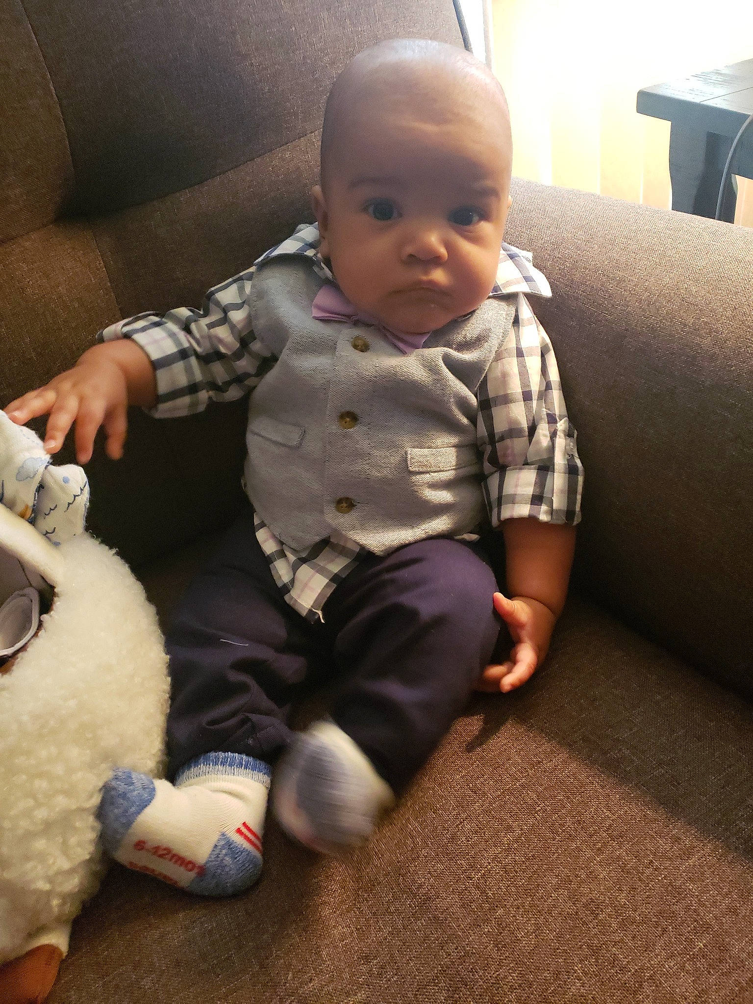 Tavion joined the competition — help win amazing prizes! baby, cheek, child, head, leg, person, play, sitting, skin, toddler